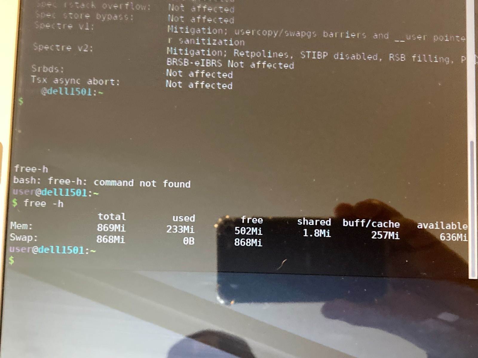Dell Inspiron 1501 AMD Turion 64 1GB RAM 74GB HDD Linux