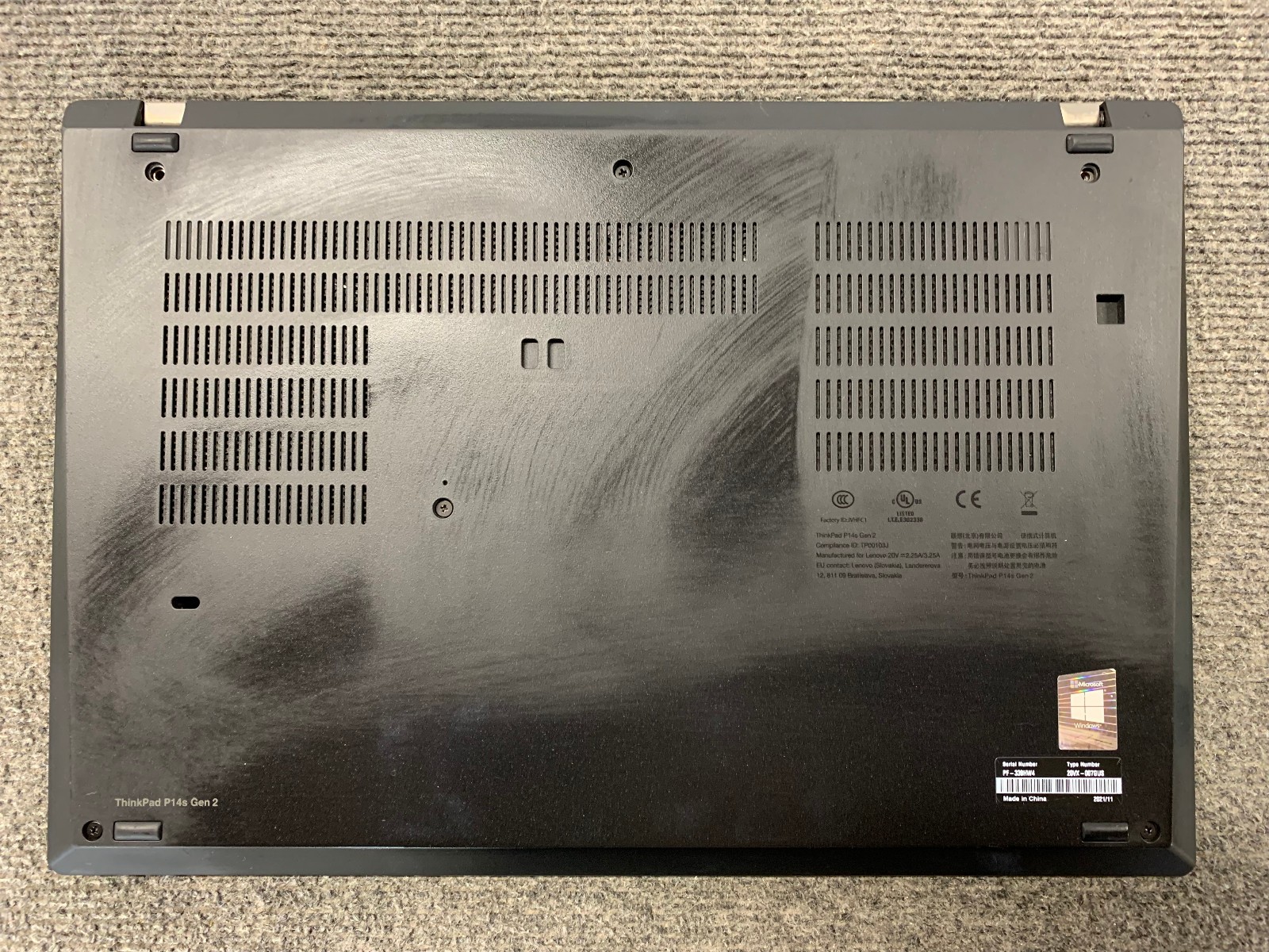 ThinkPad P14s Gen 2i 14″ i7-1185G7 16GB, No Storage Remote Managed Boots to BIOS