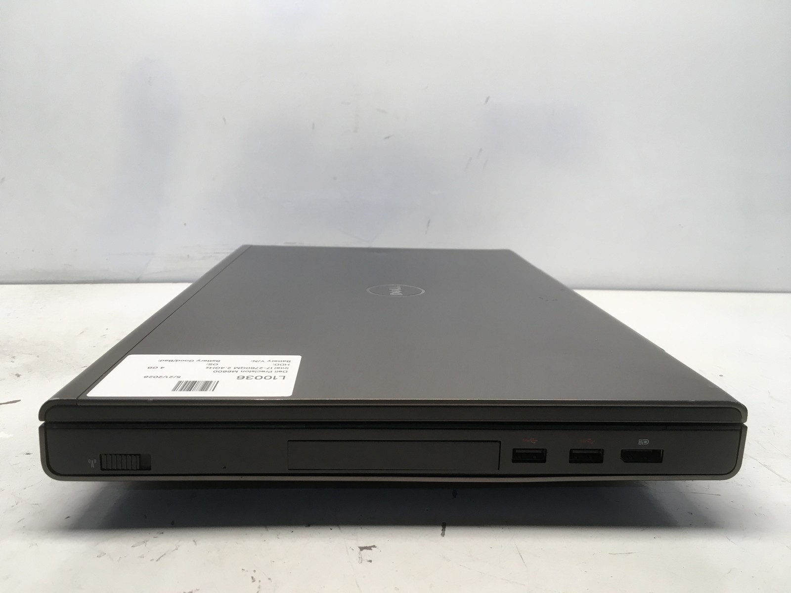 Dell Precision M6600 Intel i7-2760QM 2.4GHz 4 GB NO HDD No Batt