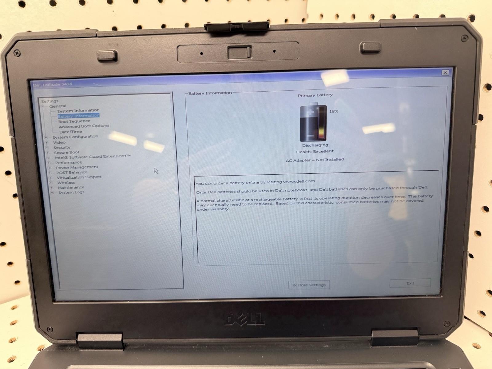 Dell Latitude 14 Rugged 5414 | I7-6th Gen | 32 GB RAM | 256 GB SSD | Wind 11 P