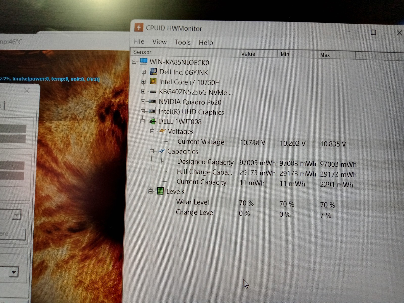 Dell Precision 3551 i7 10750H, 8GB RAM, 256GB SSD, Quadro P620, Windows 11, Read