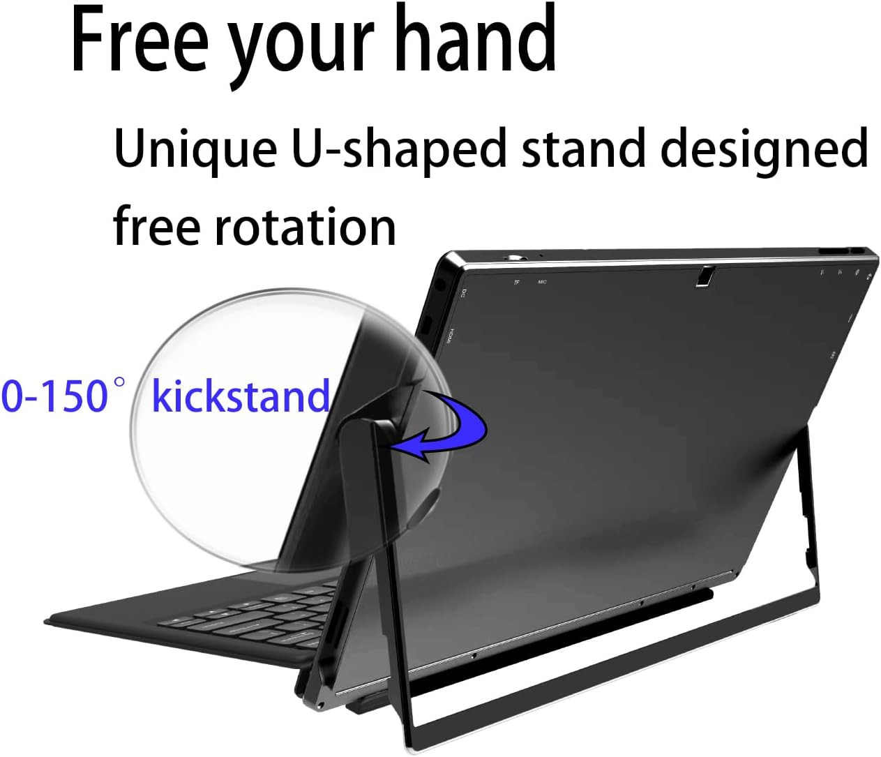 Windows Tablet with Keyboard 11.6″, Detachable 2 in 1 Laptop Touchscreen Windows