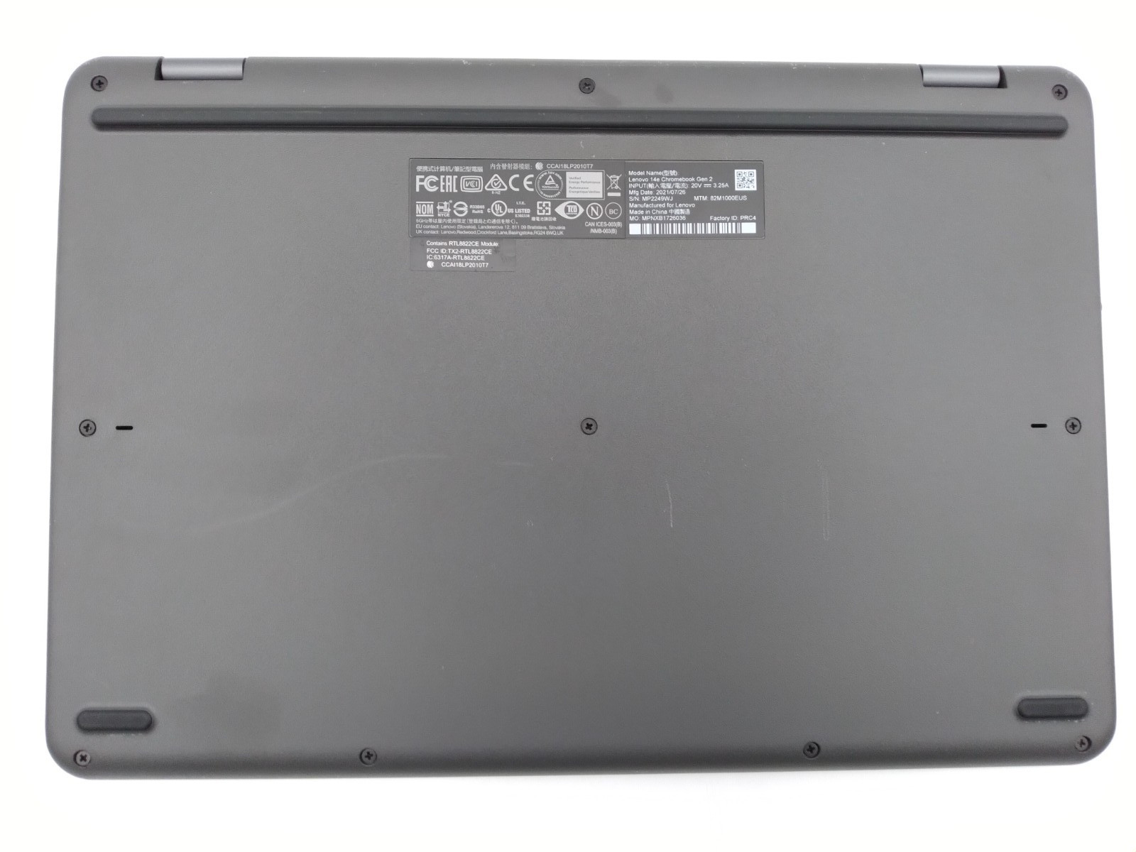 Lenovo 14e Chromebook Gen 2 14″ Touchscreen AMD 3015Ce, 4GB RAM, 32GB EMMC