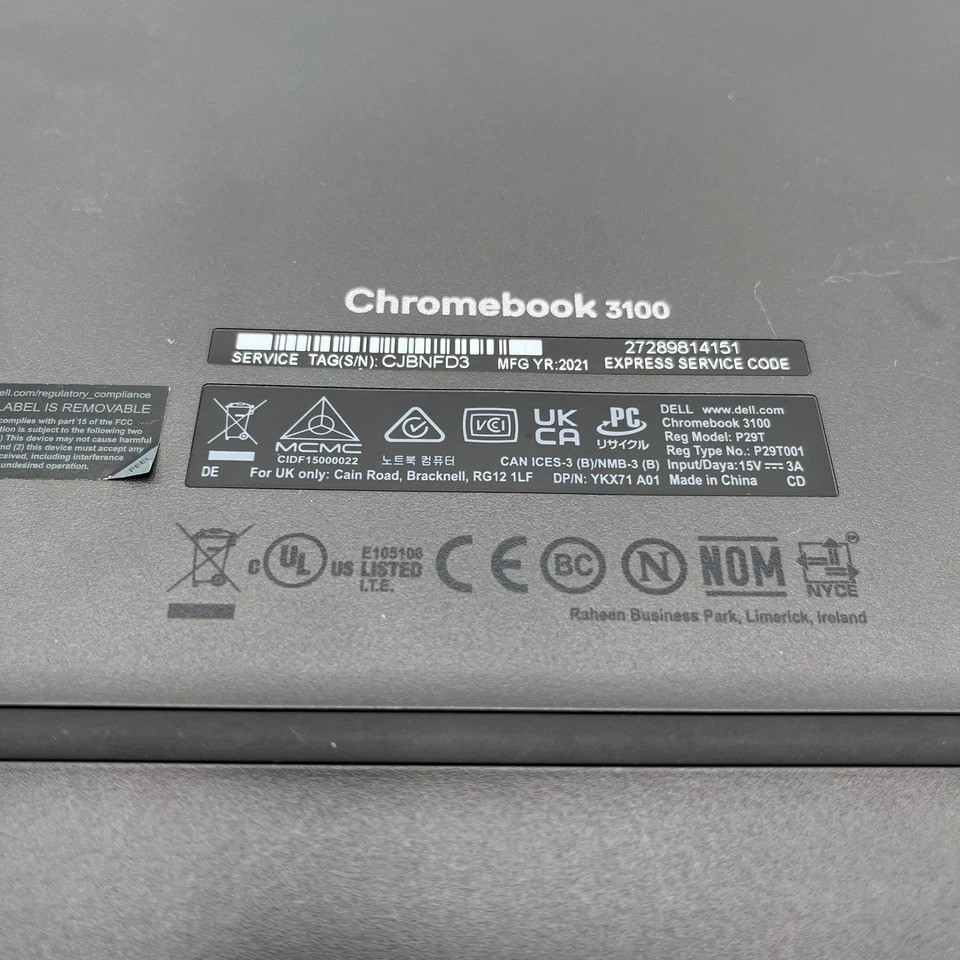 Dell ChromeBook 3100 11.6‘’ Touch 2-in-1 4GB 32GB Chrome OS Laptop