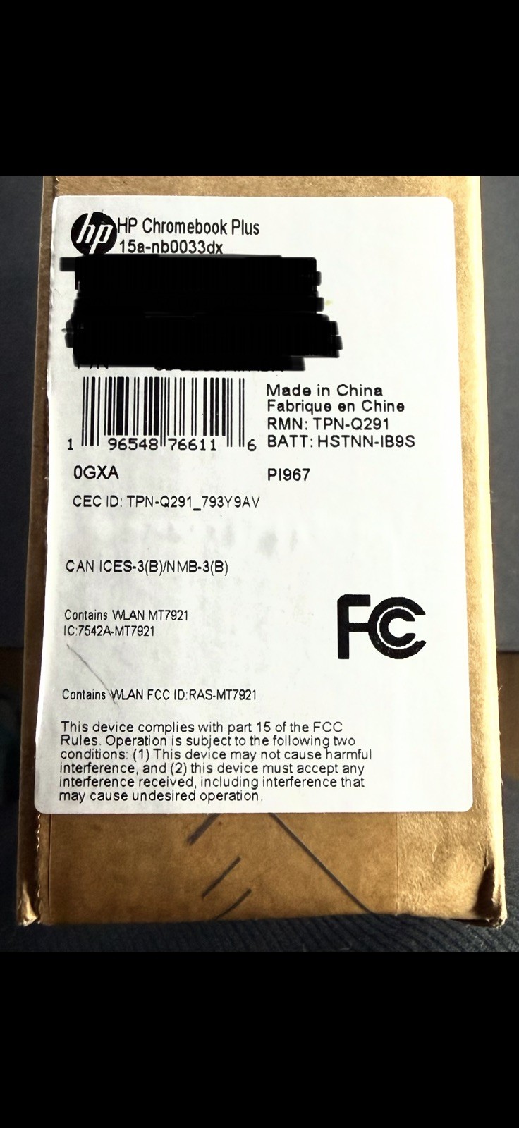 New / Factory Sealed – HP 15.6″ Chromebook Plus Laptop with Google Al