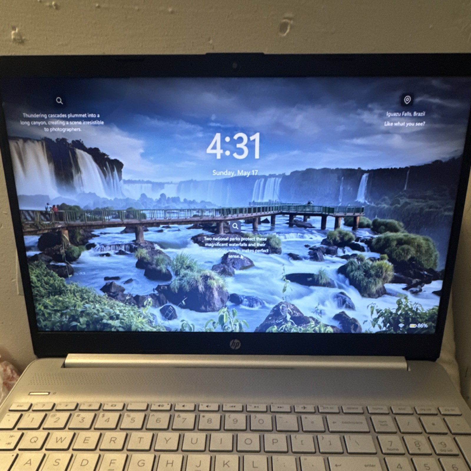 HP 15.6″ Silver Laptop Notebook, Windows, Built-in Webcam, White Keyboard