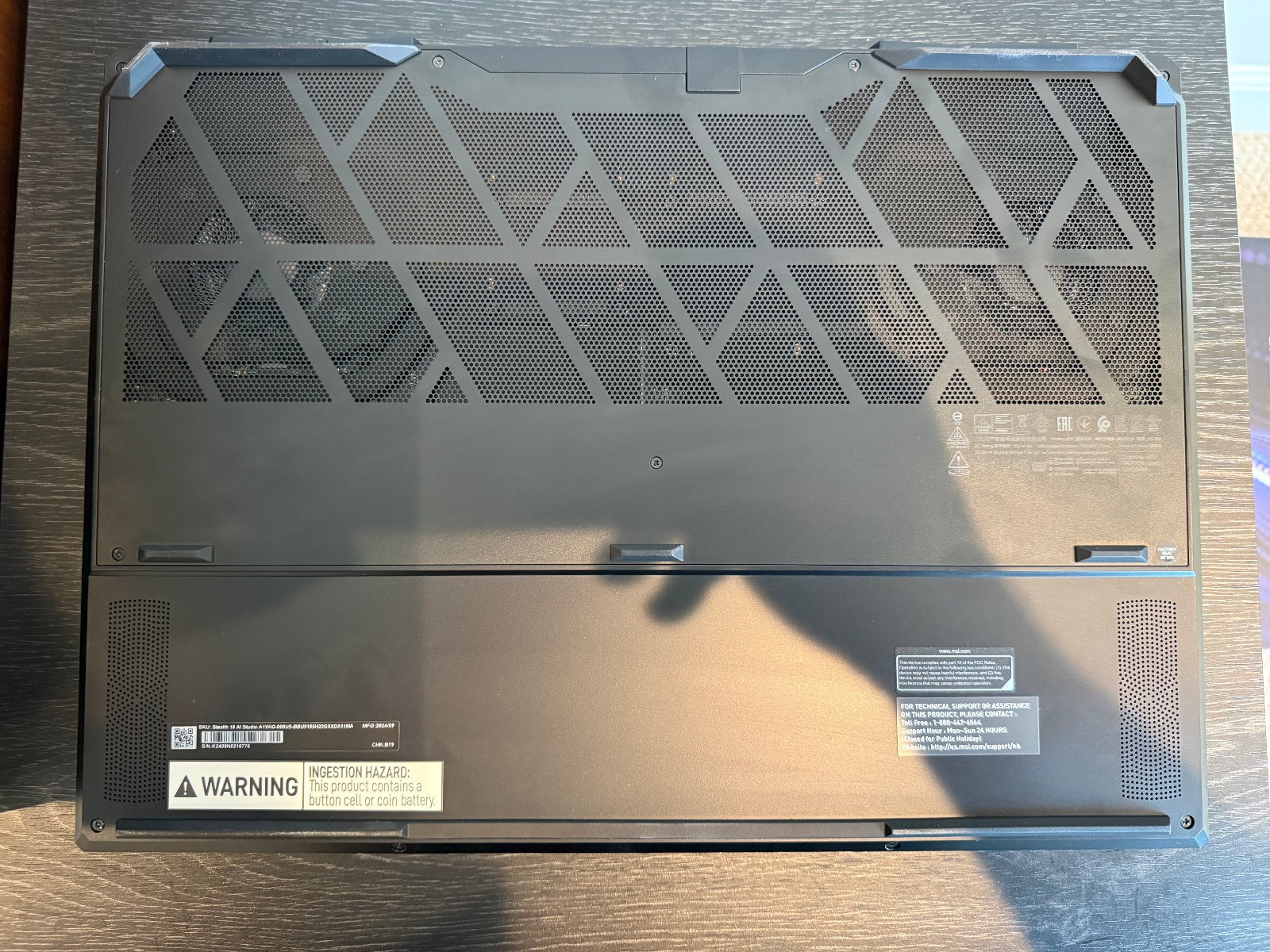 MSI Stealth AI 18 18″ Core Ultra 9 2.5GHz 32GB RAM 1TB SSD GeForce RTX 4080 E