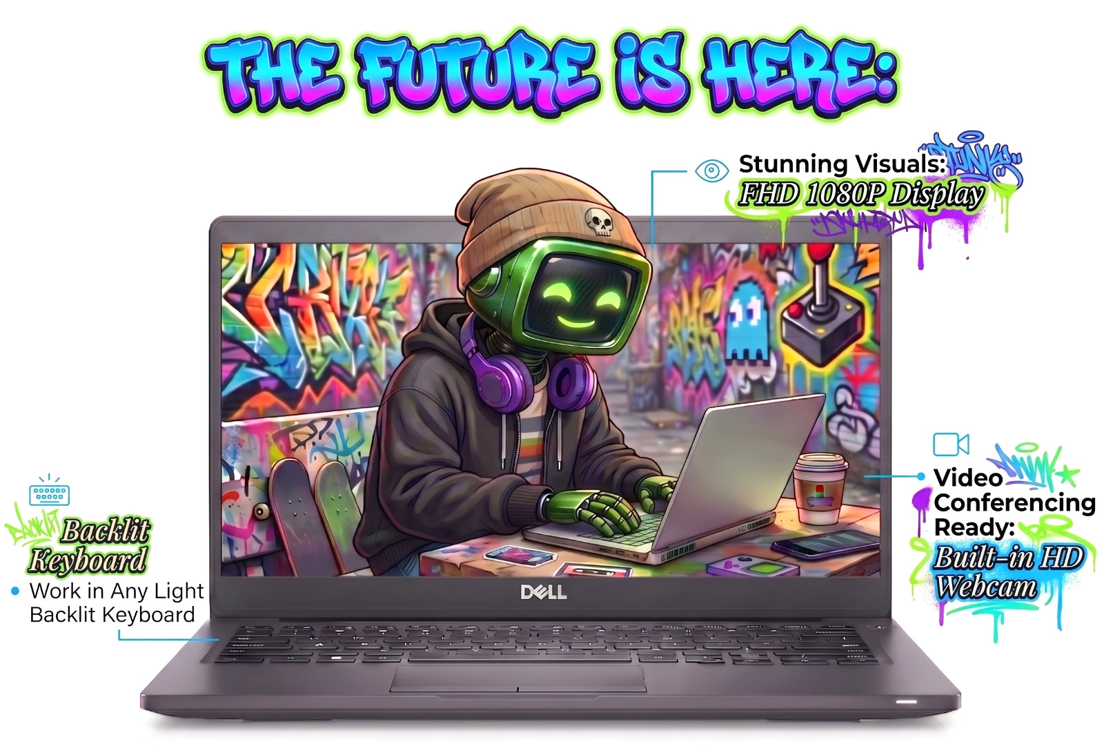 14″ FHD Dell Laptop PC: Intel i7 @ 1.90GHz up to 4.80GHz! 16GB RAM – 256GB NVME!