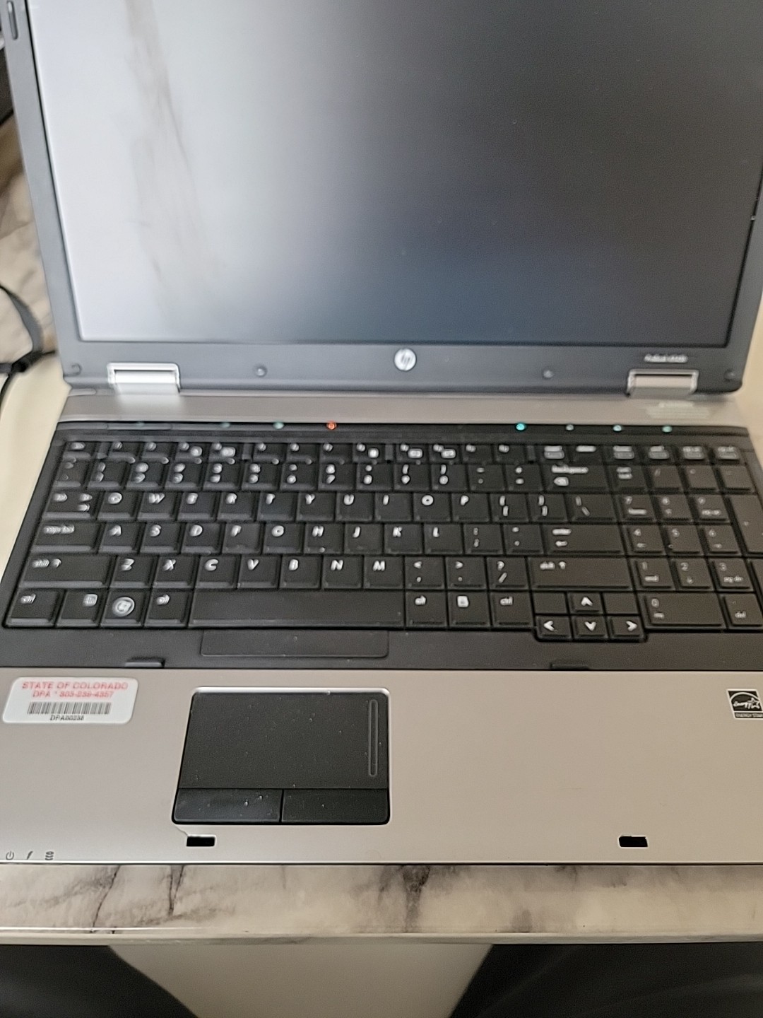 HP ProBook 6545b Windows 7 Laptop. Memory Wiped Hard Drive Empty.