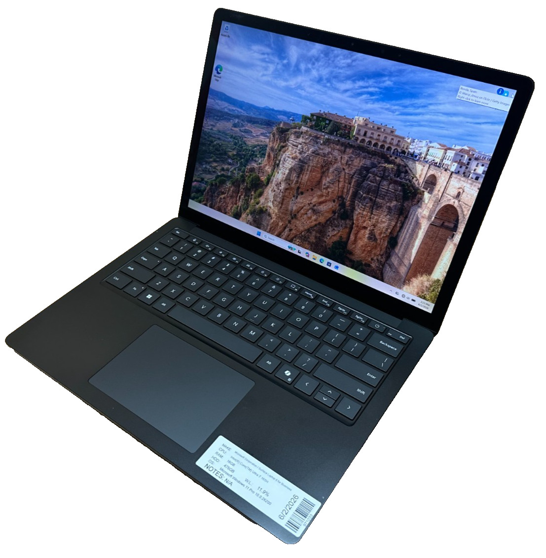 MICROSOFT SURFACE 6 LAPTOP CORE ULTRA 7 165H @3.80GHZ 16GB RAM 512GB SSD (lp715)