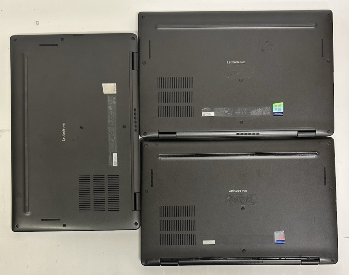 LOT OF 7 Dell Latitude 7420 Laptop Intel i7-1185G7 @3.0GHz – 16GB RAM – NO SSD