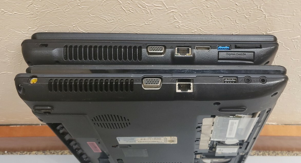 Lot of 2 Used Acer Travelmate P453/Aspire 5733Z-4851 0GB RAM 0GB HDD PARTS