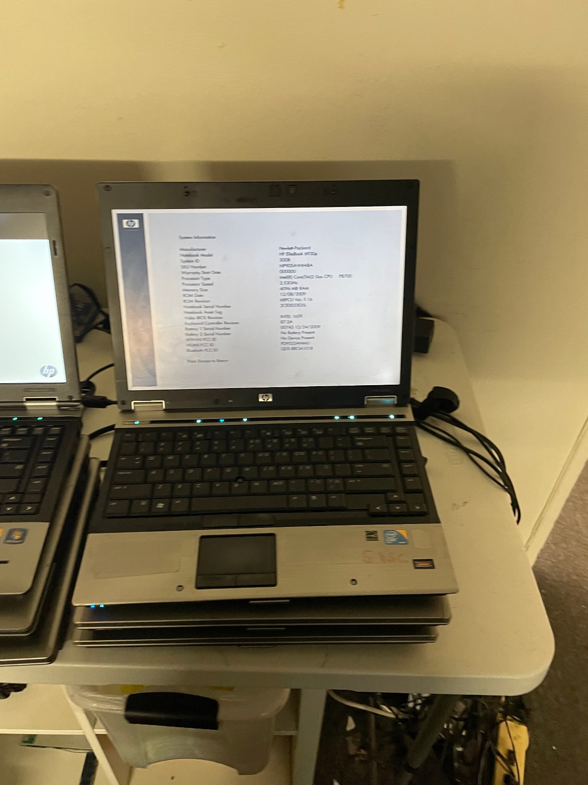 Lot of 6 HP (2) probook 6450B, (1) 6430b[HP-C], (2) Elitebook 6930p, (1) 8440p