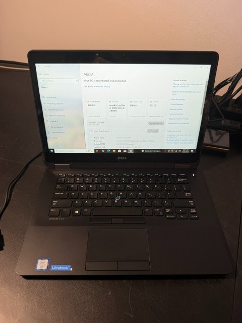 Dell Latitude E7470 i5-6300U 256GB SSD 8GB RAM (No Charger Included)