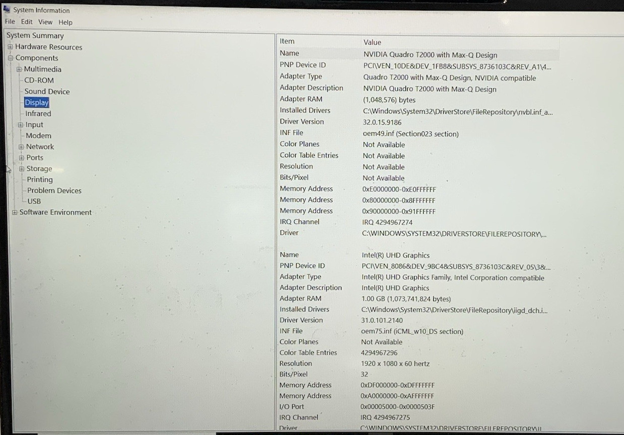HP ZBook Studio Gen 7 Intel i7-10850H 32GB DDR4 512GB NVMe Quadro T2000 W10P