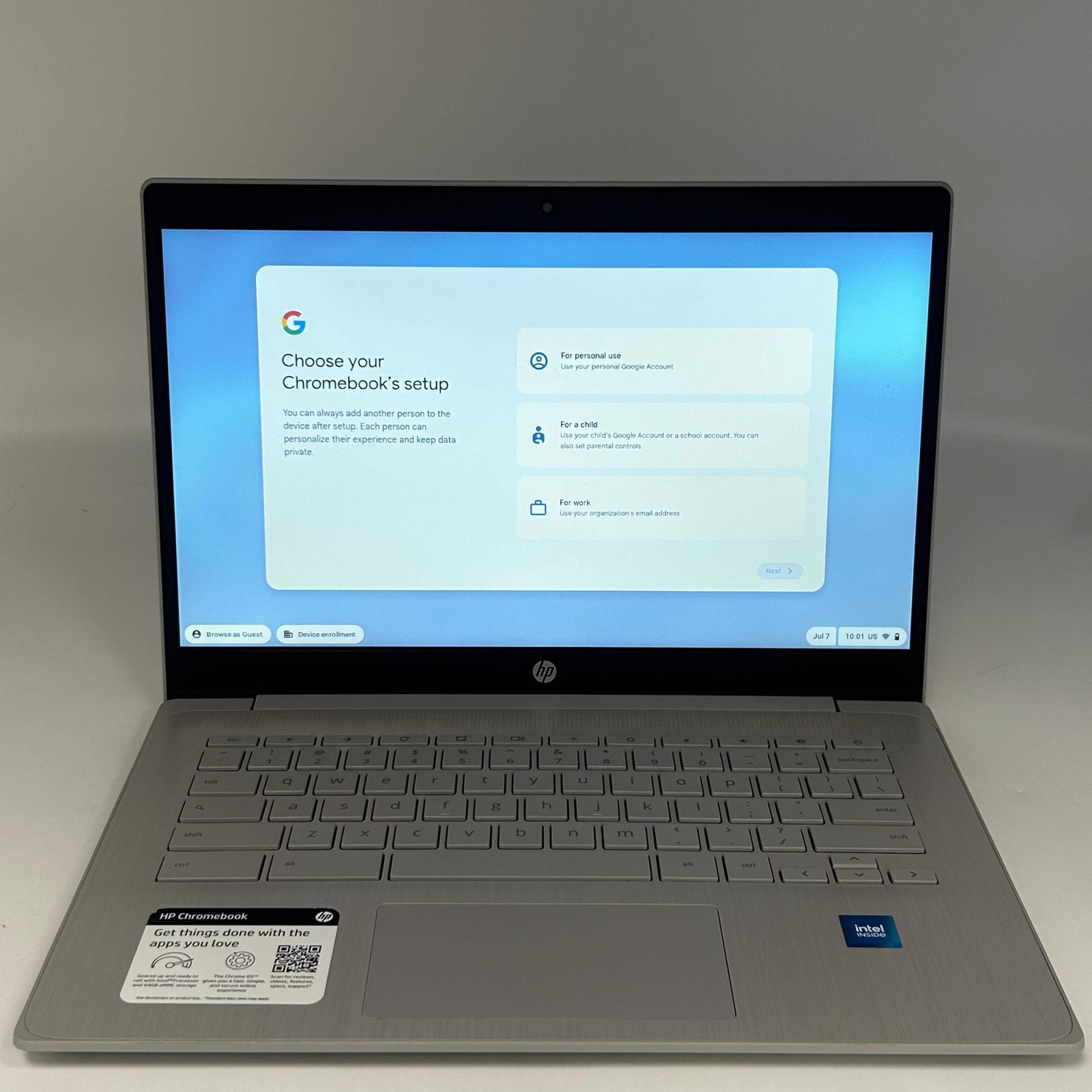 HP 14a-ne0013dx 14″ Laptop Intel Celeron N4120, 4GB RAM, 2GB Gray