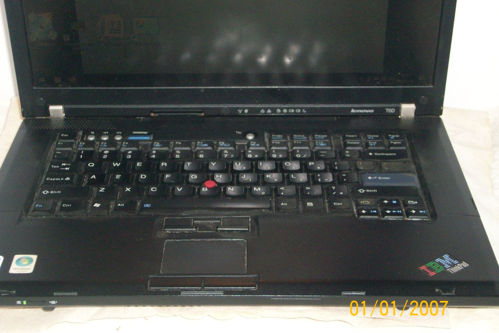 Lenovo (IBM) Thinkpad T60 Laptop Windows 10 Pro Intel T7200 3GB RAM 128GB SSD