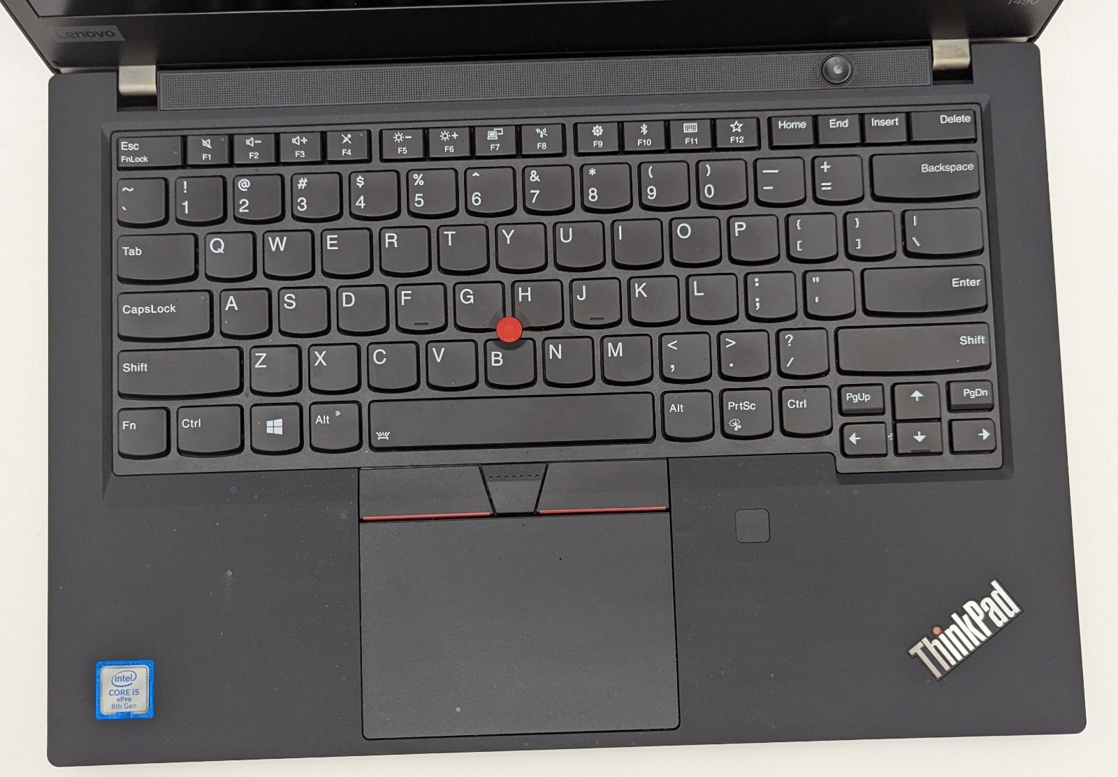 Incomplete Lenovo ThinkPad T490 14″ Laptop i5-8365U 8GB RAM – *DEAD PIXELS*