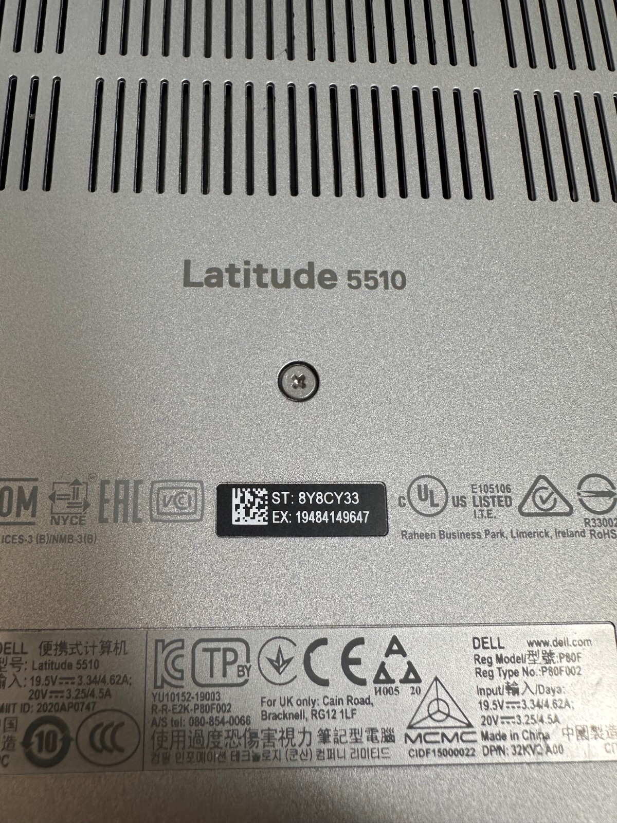 Dell Latitude 5510 15.6″ Intel Core i7-10610U 16GB RAM 512gb SSD