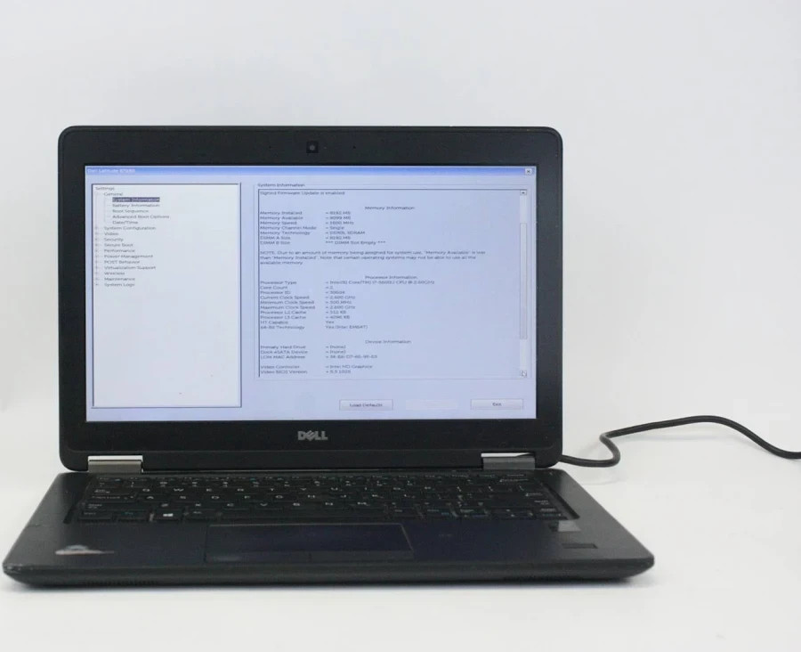 Dell Lattitude E7250 custom install INTEL i5-5300U @ 2.30GHz, 8GB RAM, 256GB SSD