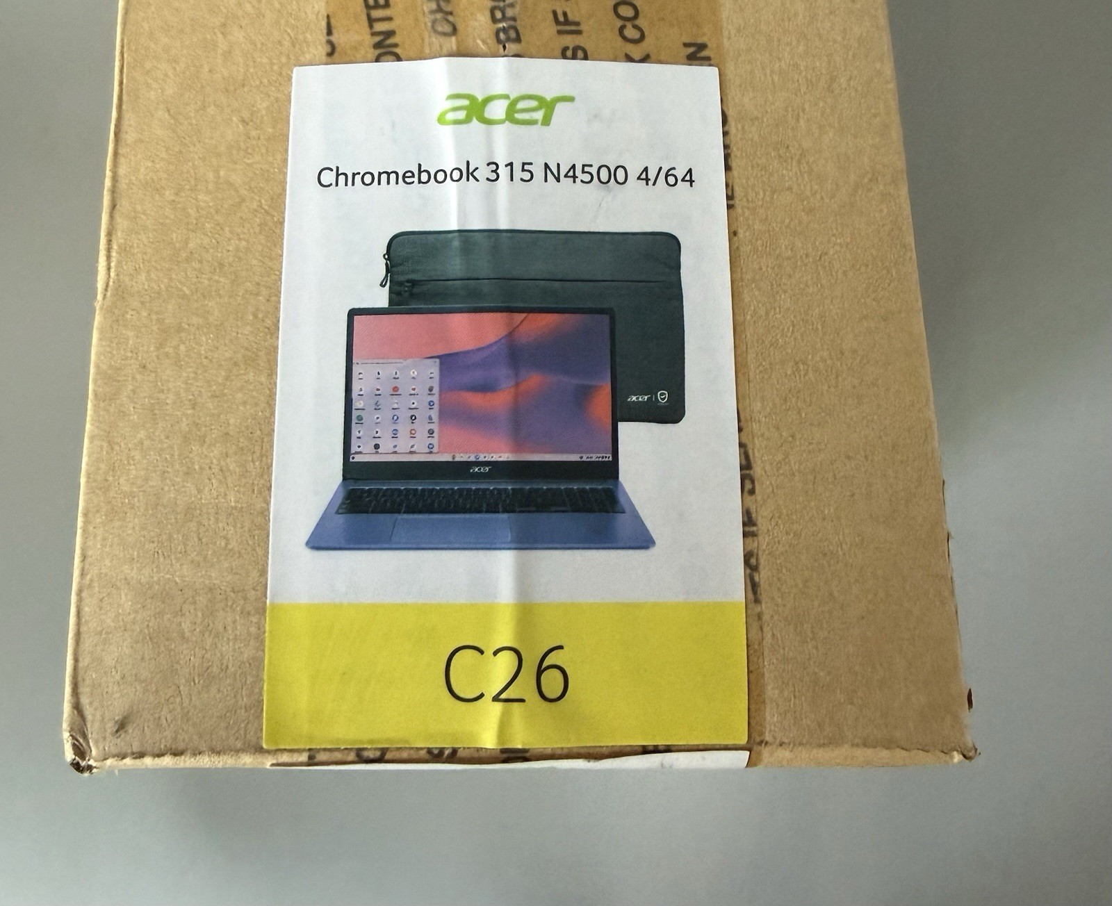 Acer Chromebook 315 Moonstone Purple 15.6” N4500 — New Factory Sealed — 4GB 64GB