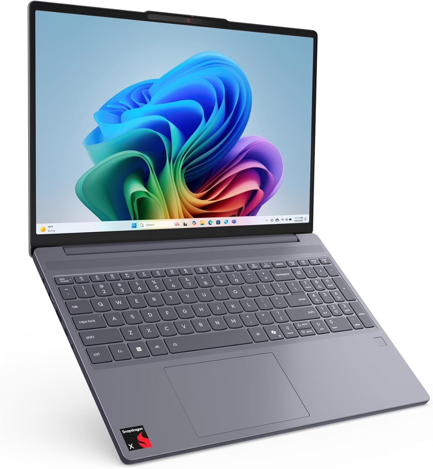 Lenovo IdeaPad Slim 3x 15.3″ Laptop, AI Snapdragon X, 16GB 512GB SSD – Luna Grey