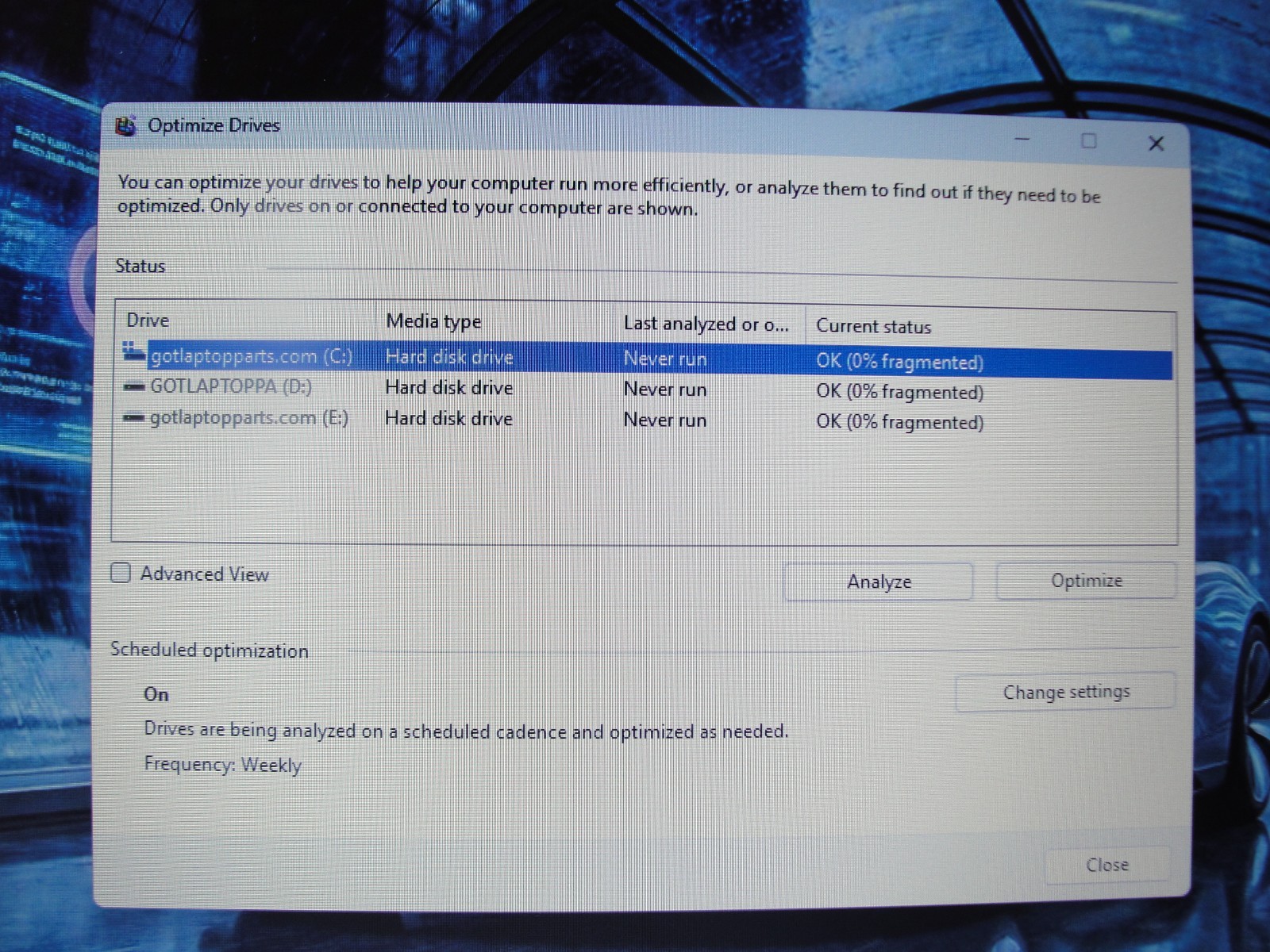 Lenovo ThinkPad E590 15.6″HD Intel Core i3-8145U 2.1GHz 8GB RAM 1TB HDD+P/A