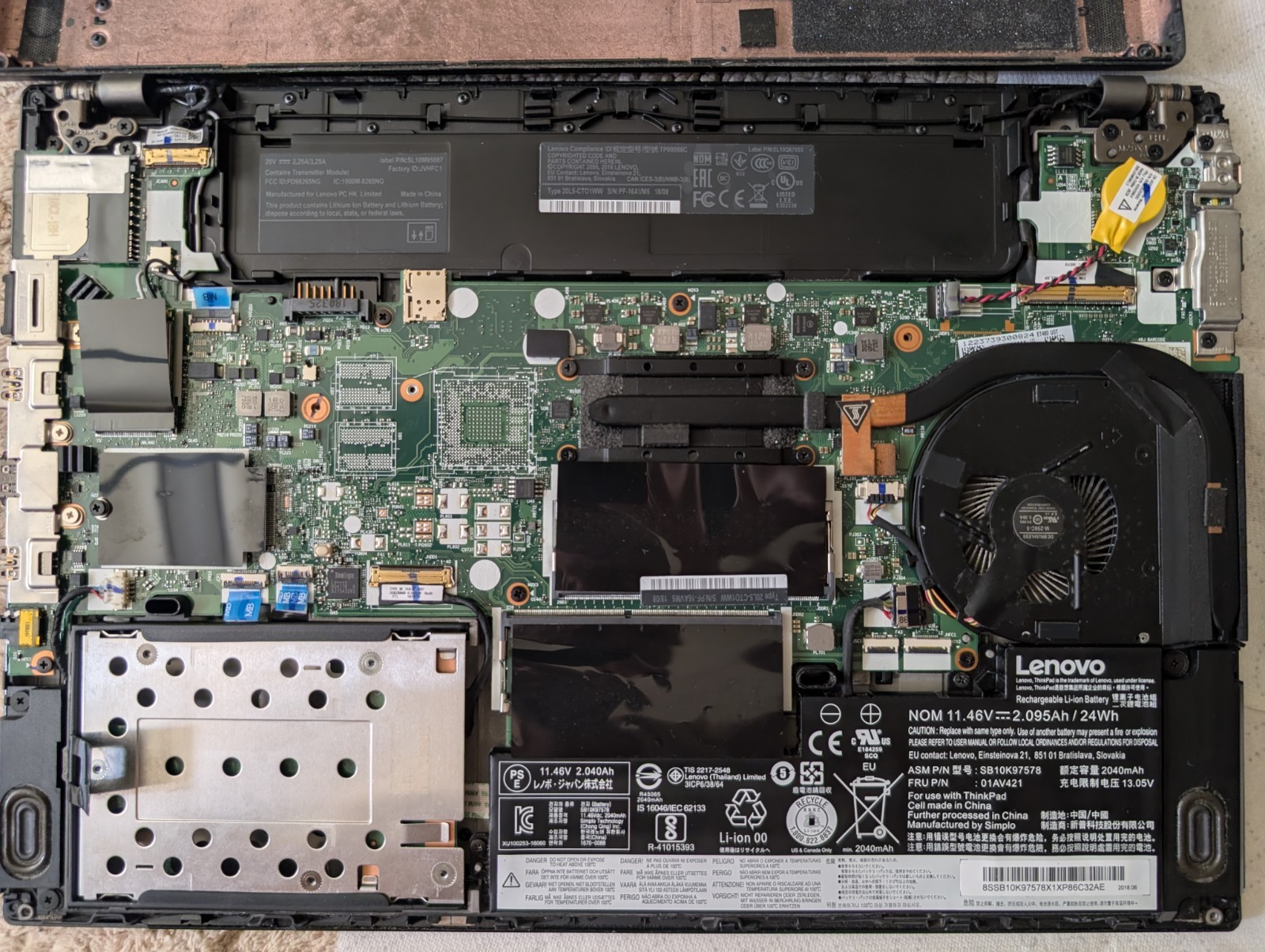 Lenovo ThinkPad T480 Laptop : i7-8550u | 16GB Ram | 256GB M.2