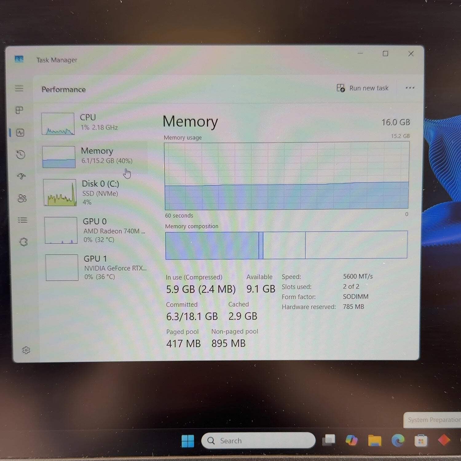 HP Victus 15-fb3093dx 15.6″ Ryzen 7 7445HS 3.20GHz 16GB 512GB GeForce RTX 4050