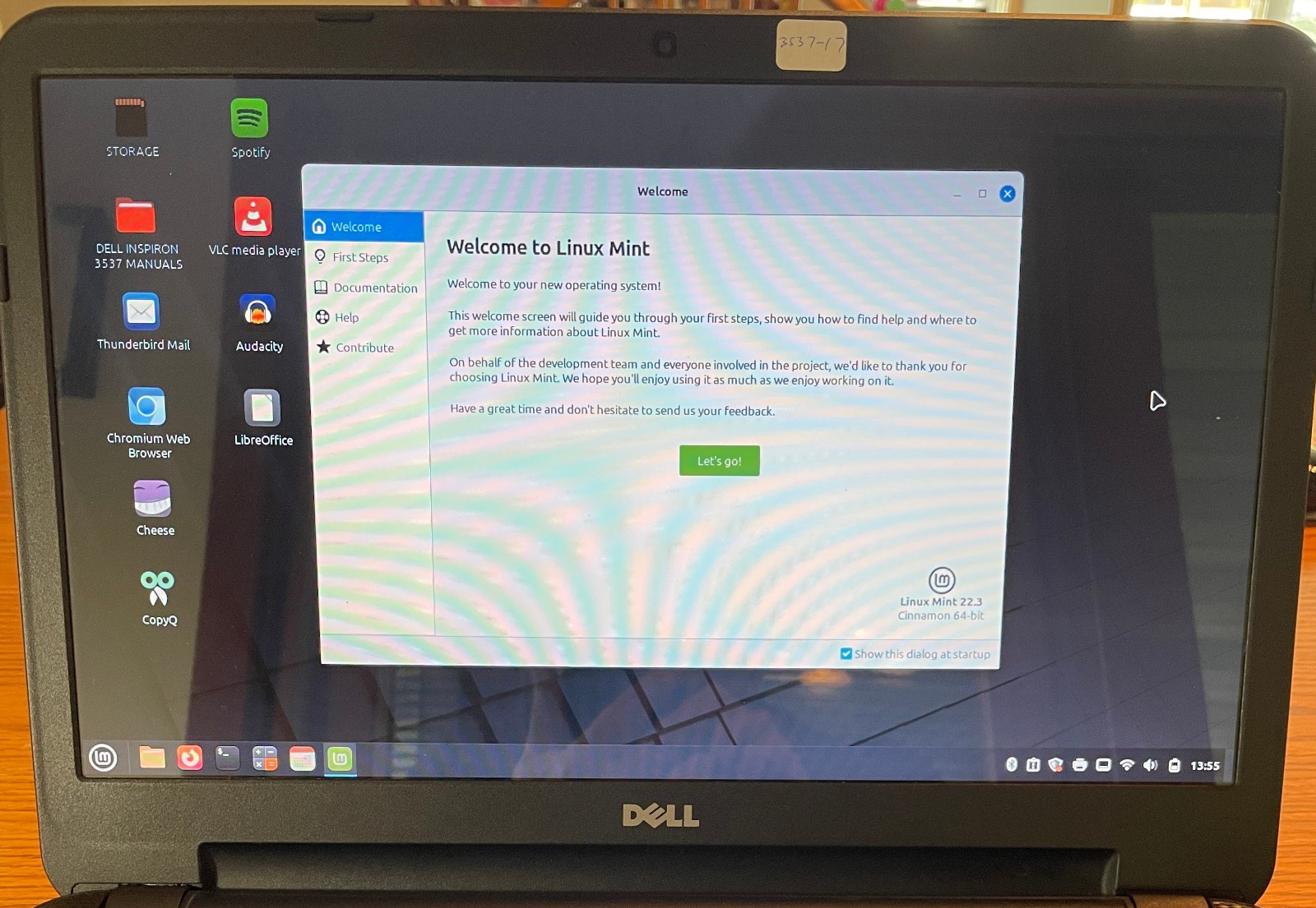 DELL INSPIRON 15-3537 Laptop 15″ i3 256gb+1tb Linux Mint 22.3-extras-17