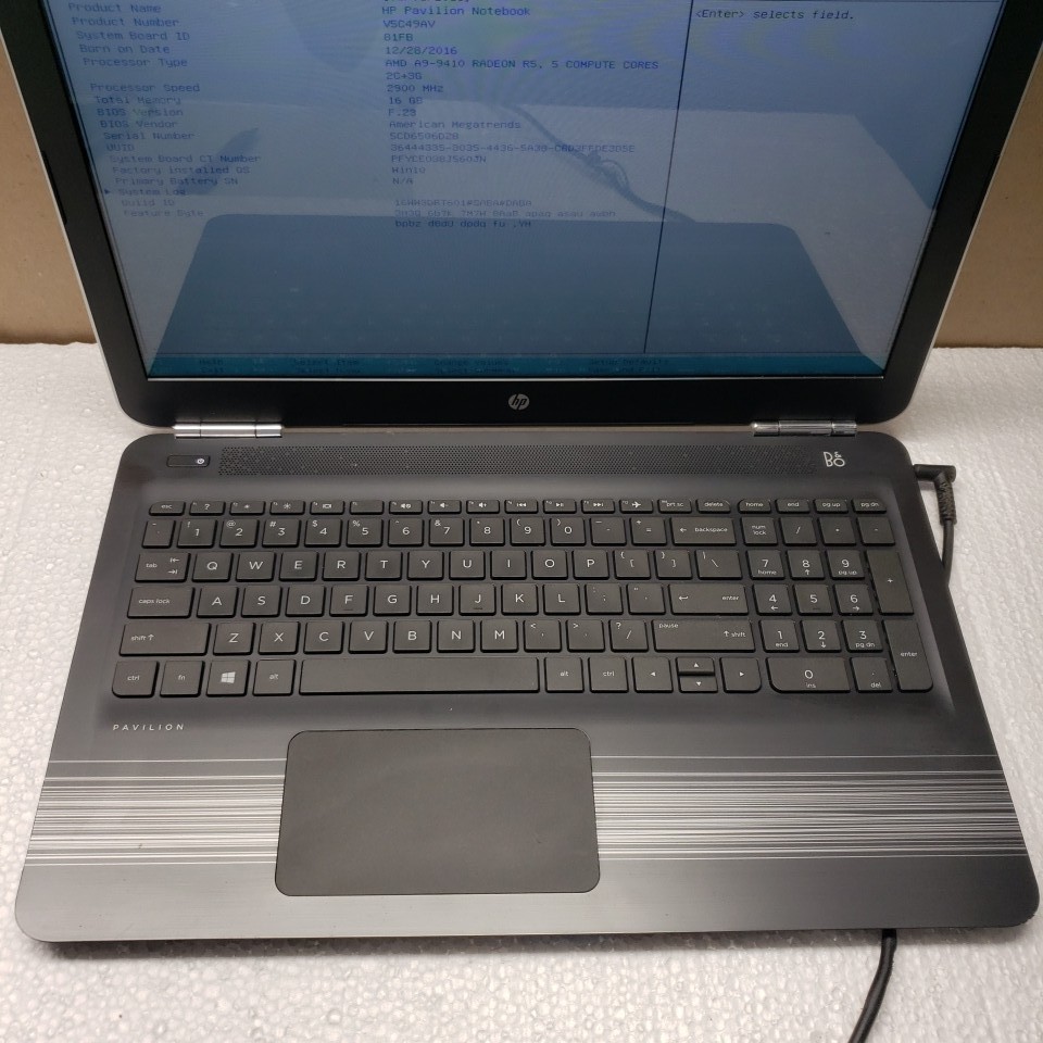 HP Pavilion 15z-aw000 15.6″ AMD A9-9410 R5 FOR PARTS ,read