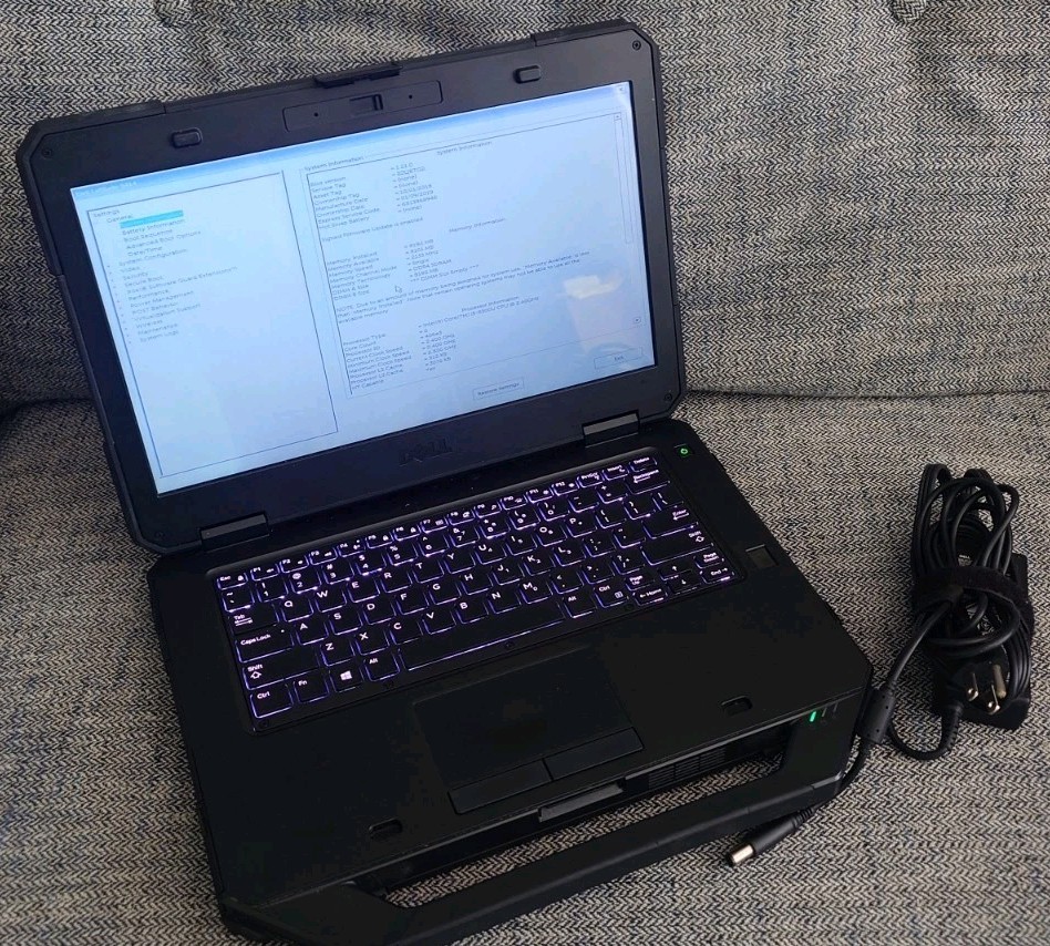 Dell Latitude Rugged 5414 P46G: Intel i5-6300U, 8GB DDR4, With Charger (Posts)