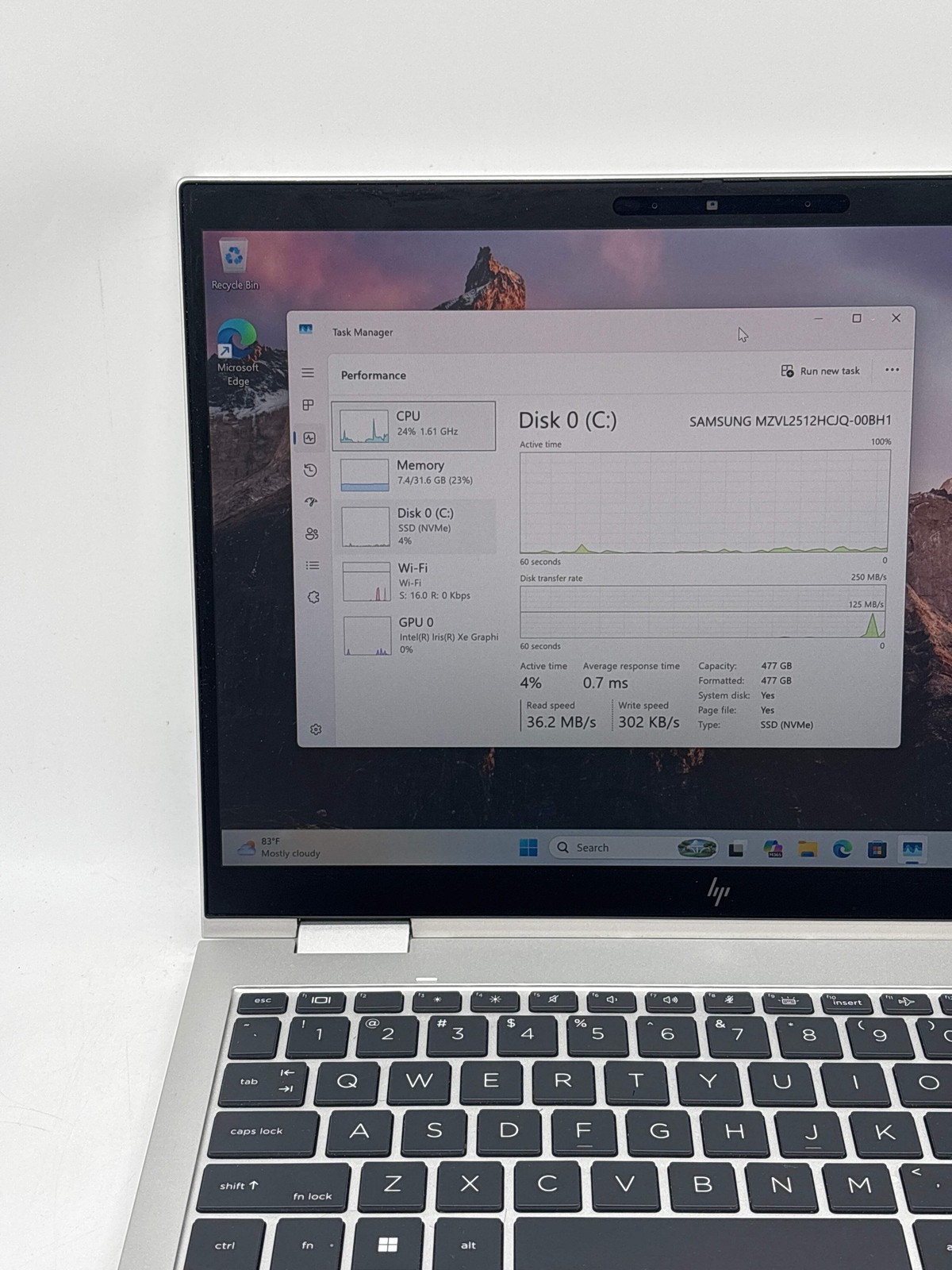 HP Envy X360 830 G10 13″ Intel Core i7-1365U 32GB RAM 512GB SSD – For Parts