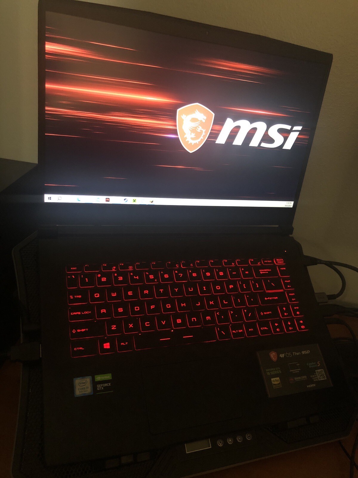 UPGRADED MSI GF65 Thin 9SD-837 Gaming Laptop i7-9750H 32GB 512gbB SSD GTX 1660Ti