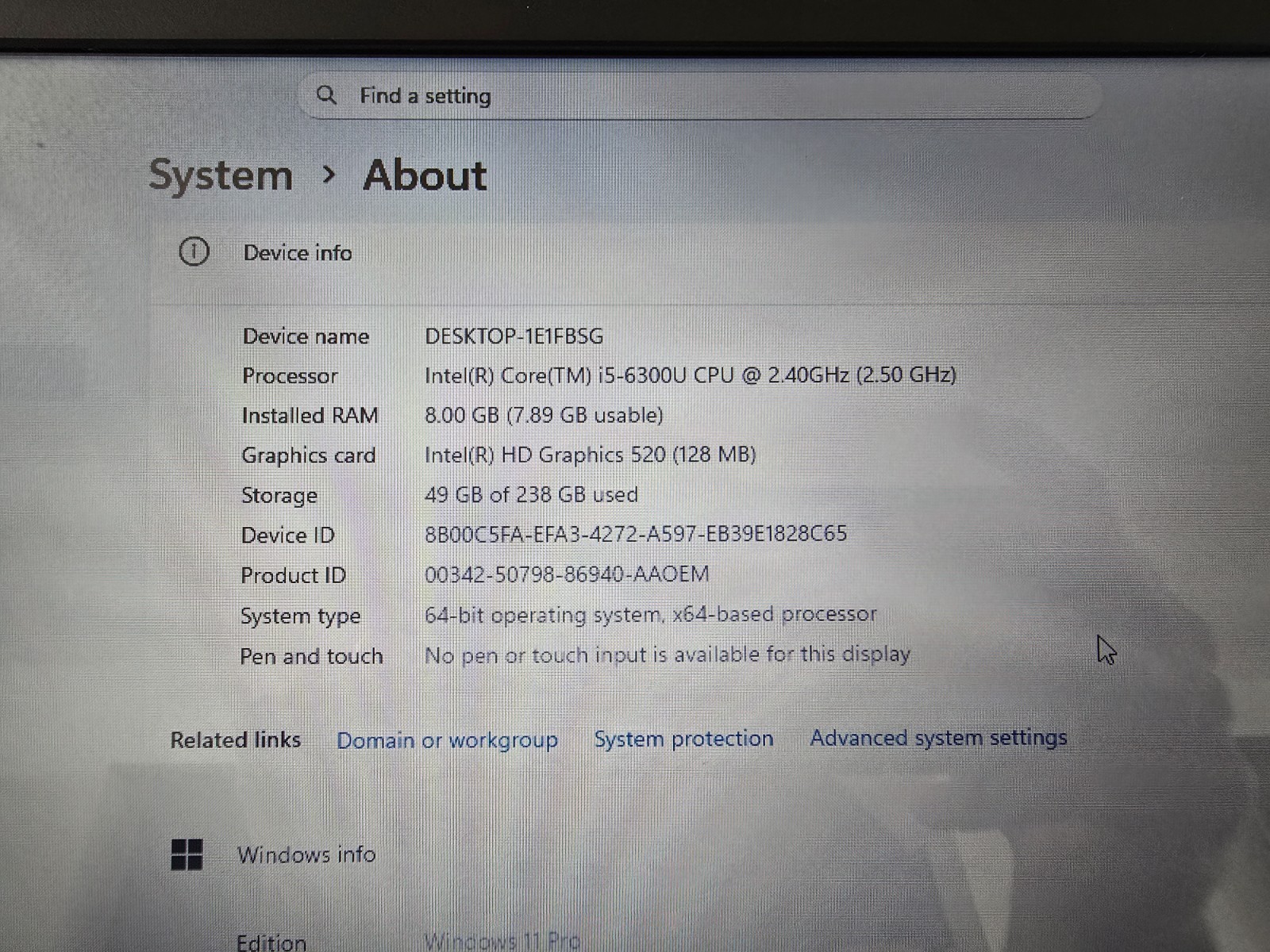 Dell Latitude 5414 Rugged 14″ i5-6300U 2.4GHz 8GB 256GB SSD Win 11 Pro