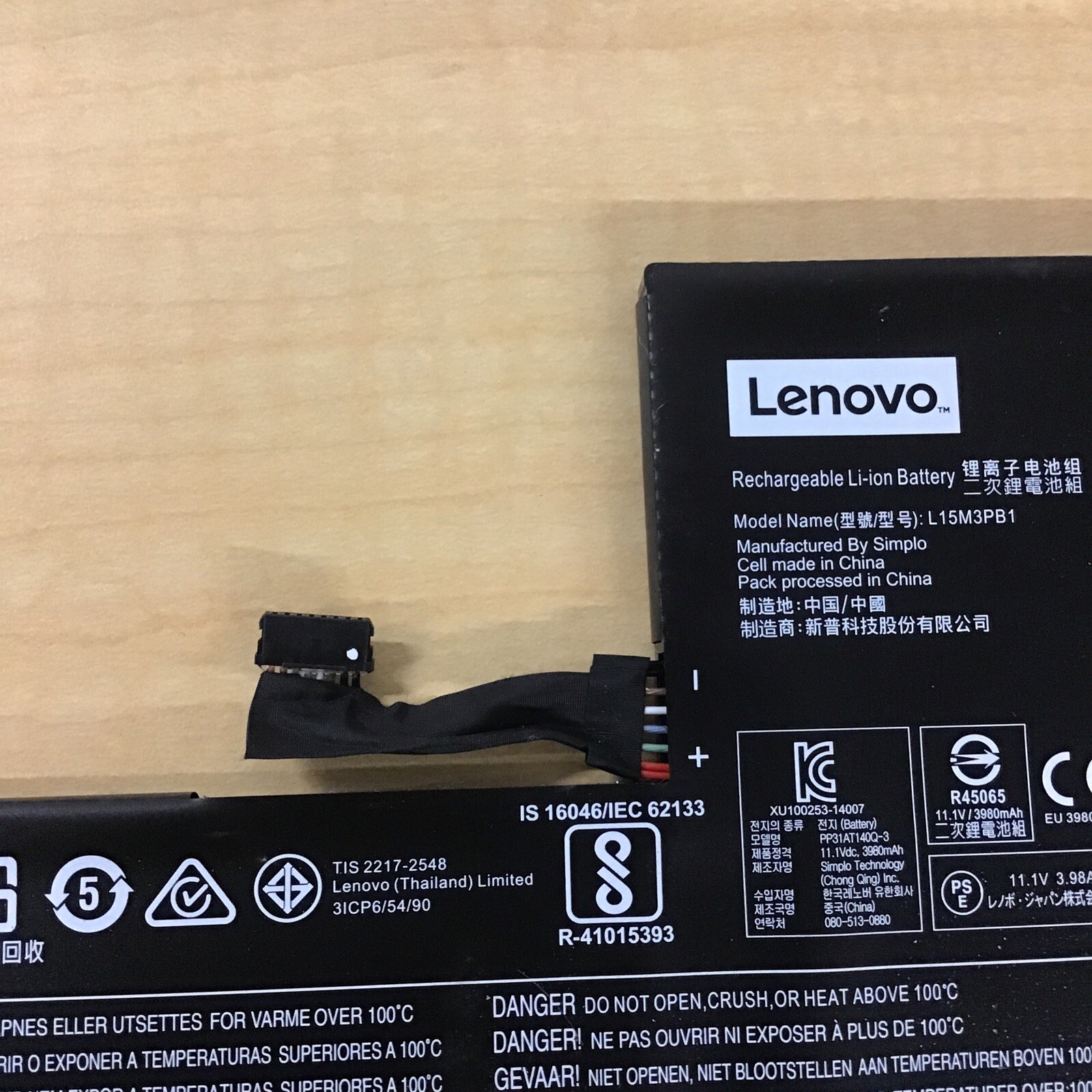 Lenovo 14 N22 N23 N42 Chromebook Battery L15M3PB1