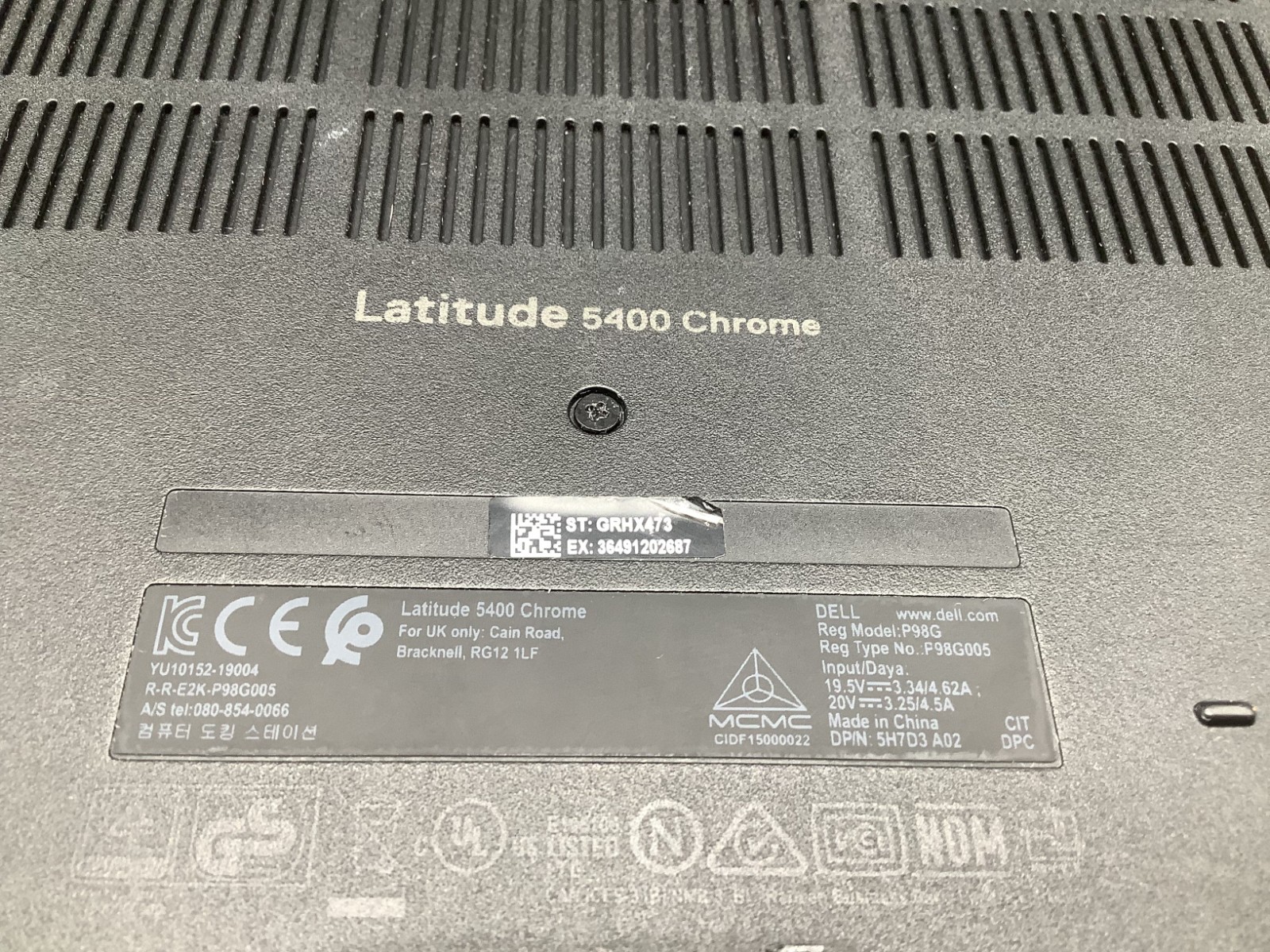 Dell Latitude 5400 14″ Chromebook Intel i5-8265U 4GB RAM 128GB eMMc Read Desc