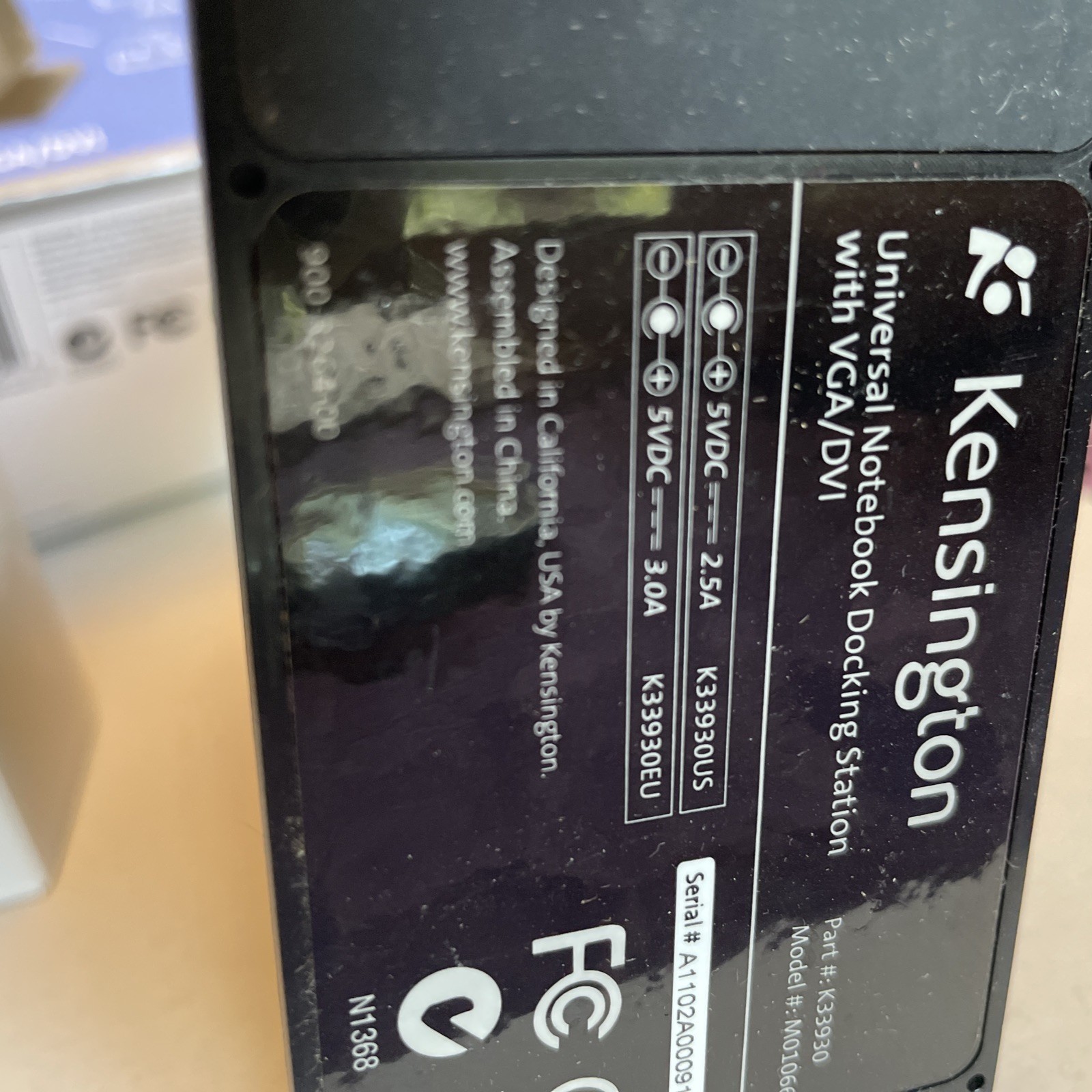 Kensington K33930US Universal Docking Station with Video sd300v