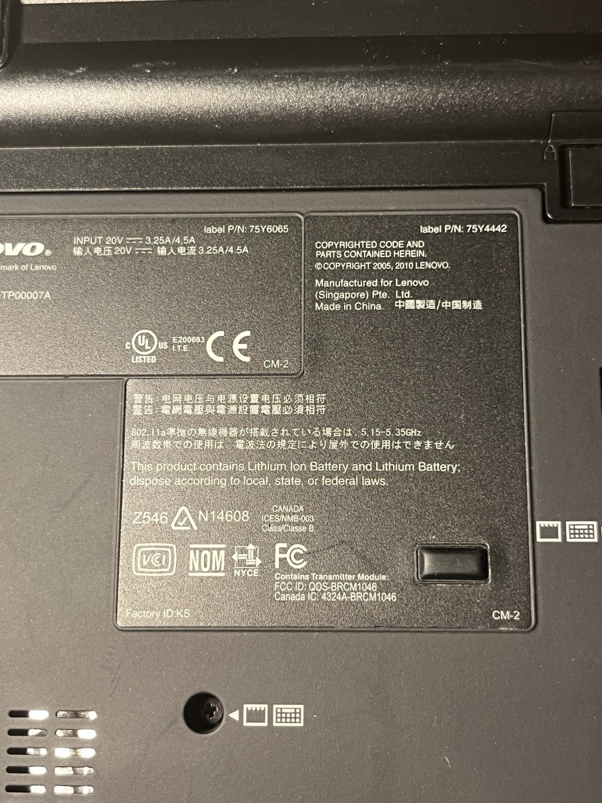 Lenovo Thinkpad X201 Laptop Intel Core i5 Windows 7 Pro OA / Black