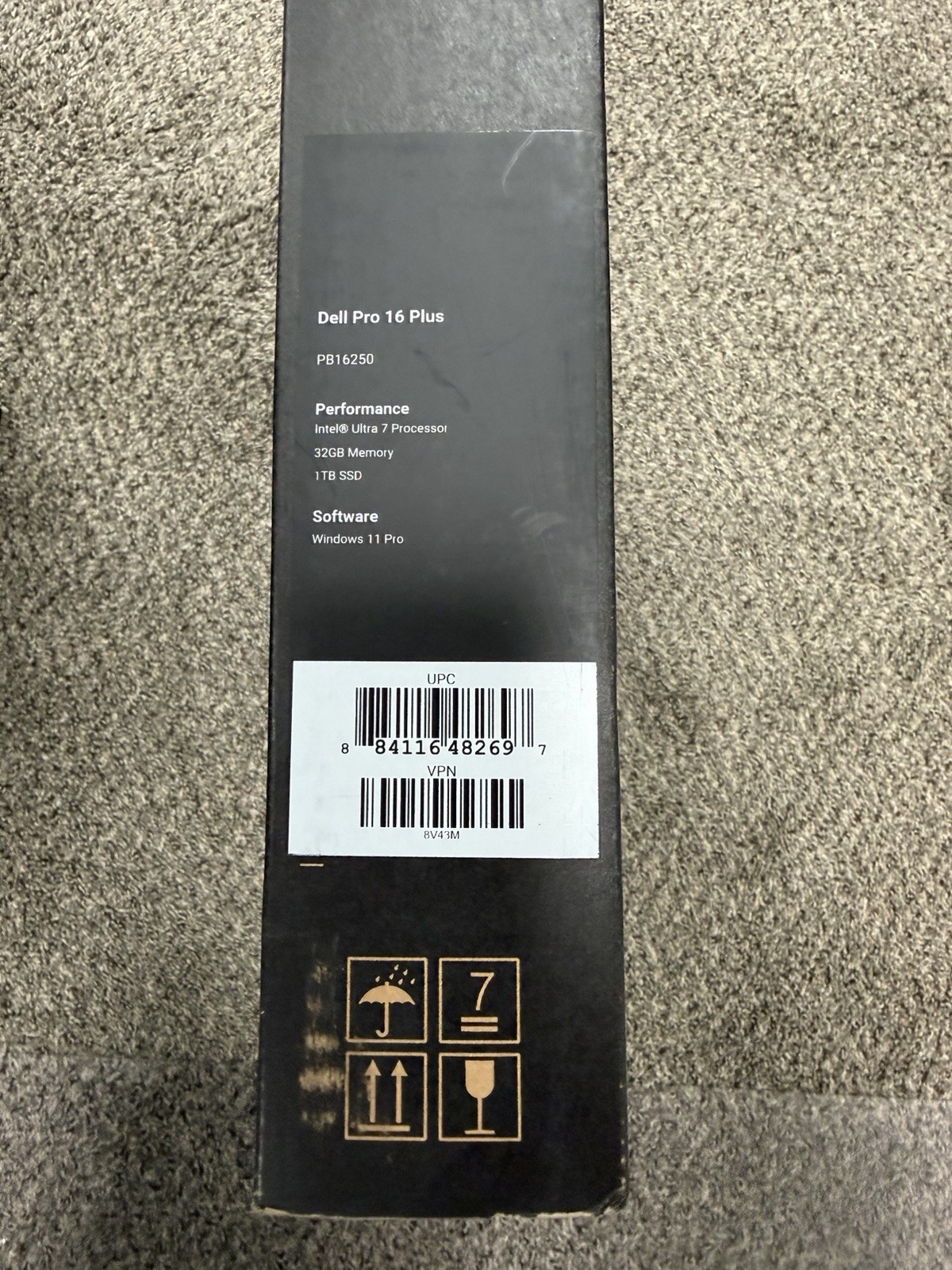 Dell 16″ Pro 16 Plus Intel Ultra 7 268V 32GB 1TB SSD win11Pro 8V43M-NEW OPEN BOX