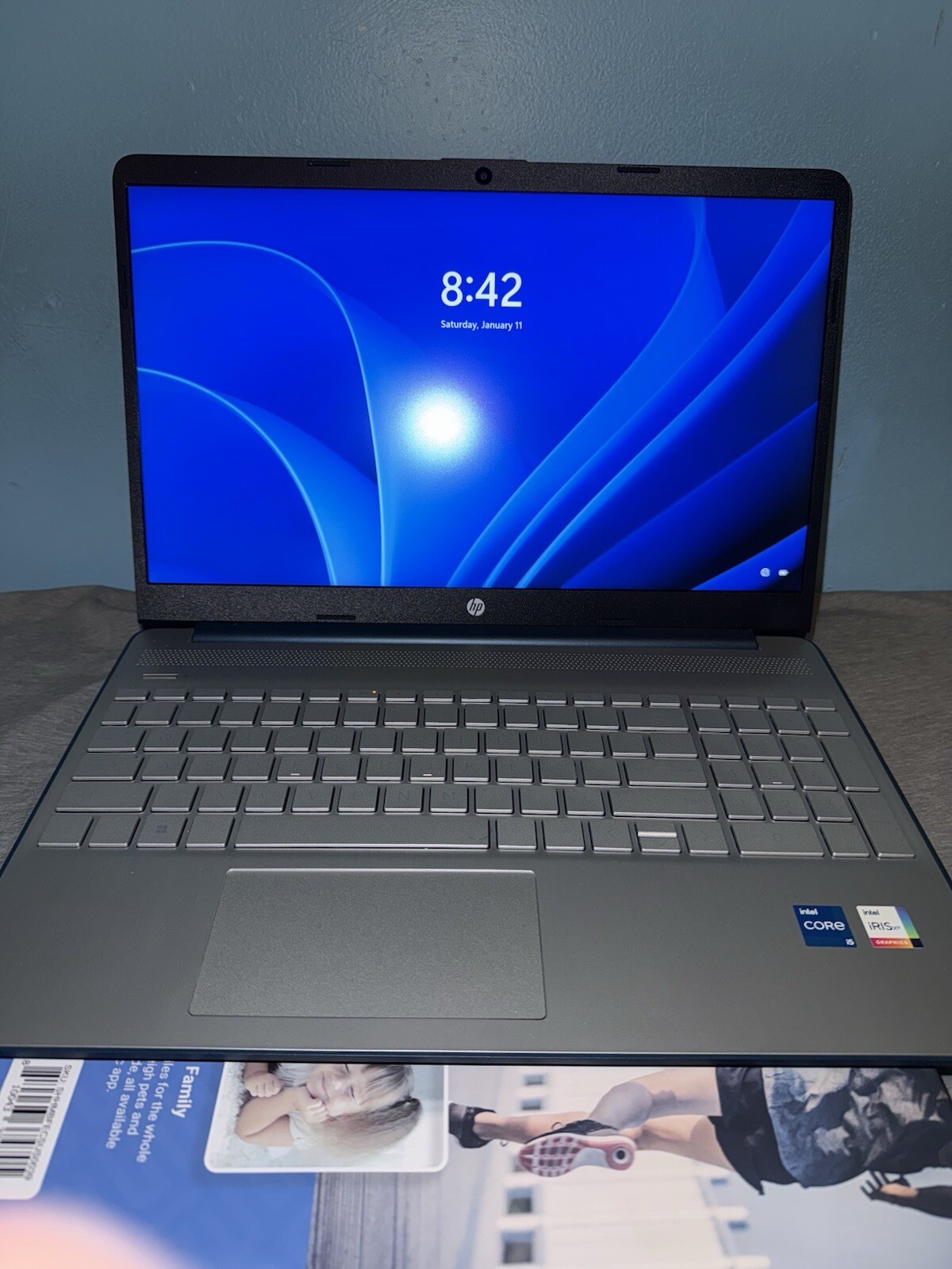 HP 15.6″ (256GB SSD, AMD Ryzen 5 5500U, 2.1GHz, 8GB RAM) Laptop – Spruce Blue