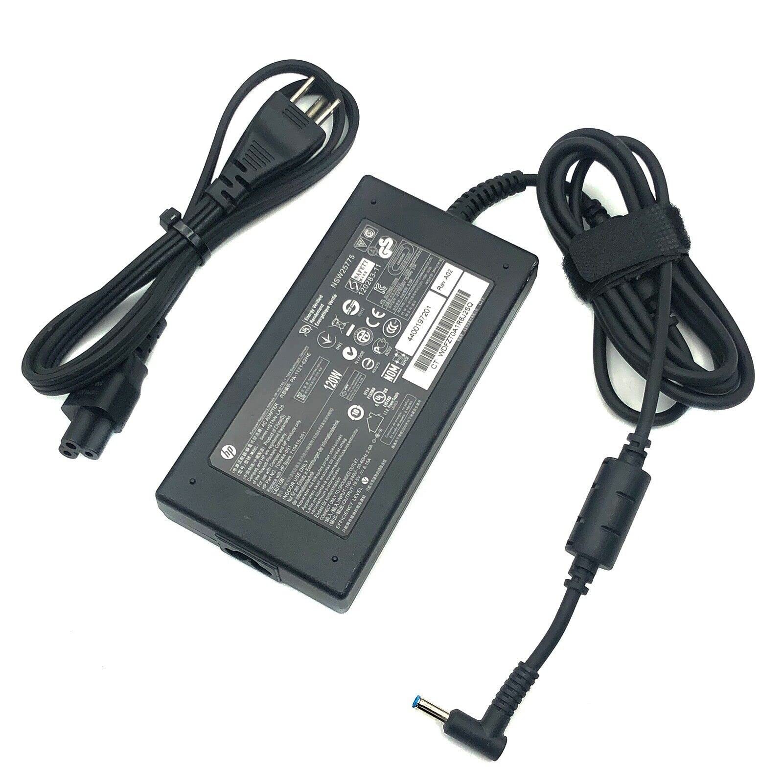 HP 120W AC Adapter 19.5V 1A 2-Pin Laptop Power Supply 710415-001 709984-001