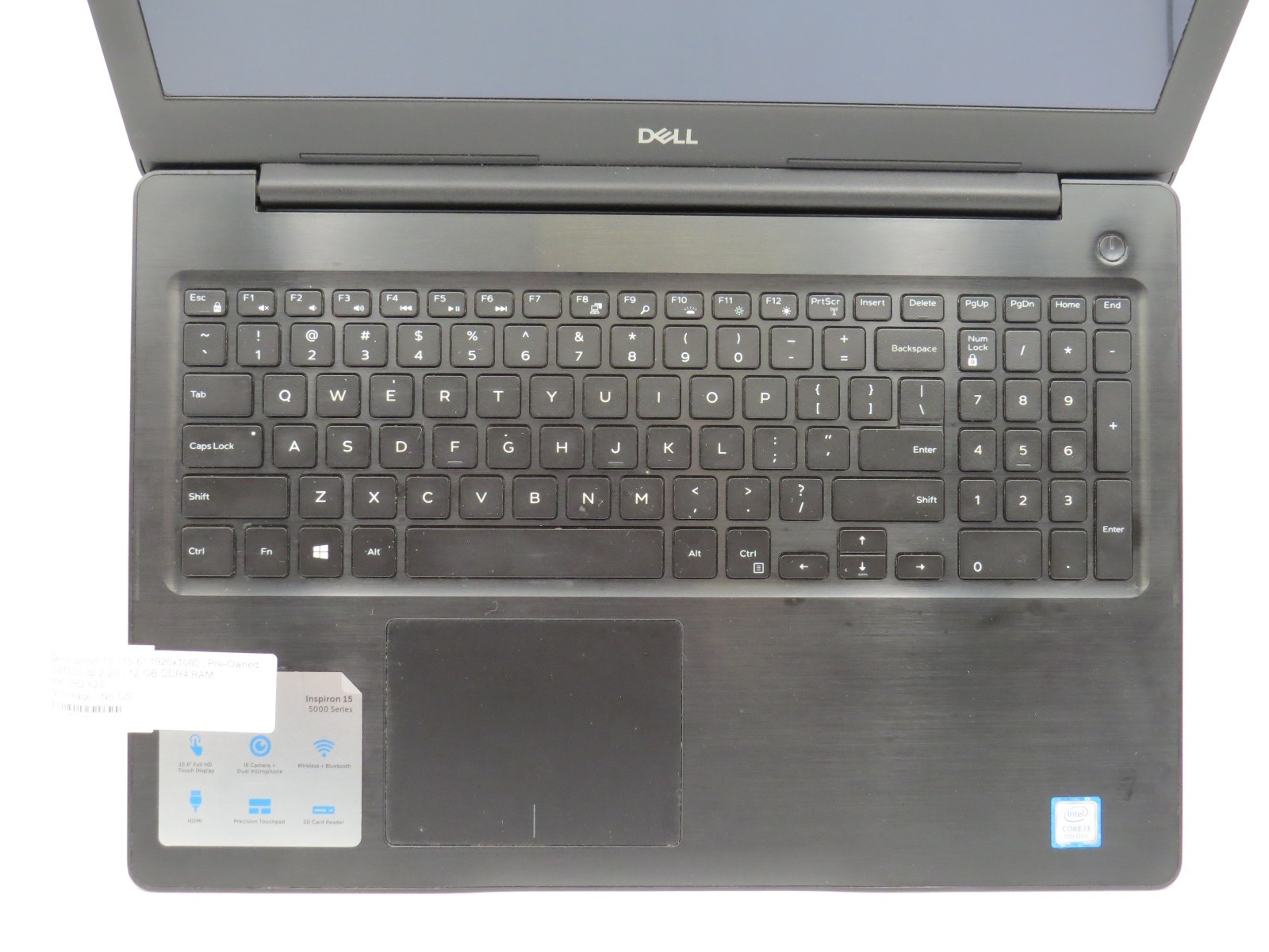 Dell Inspiron 15 | i3-8130U @ 2.2 GHz | 12GB DDR4 | 15.6″ | No HDD/OS