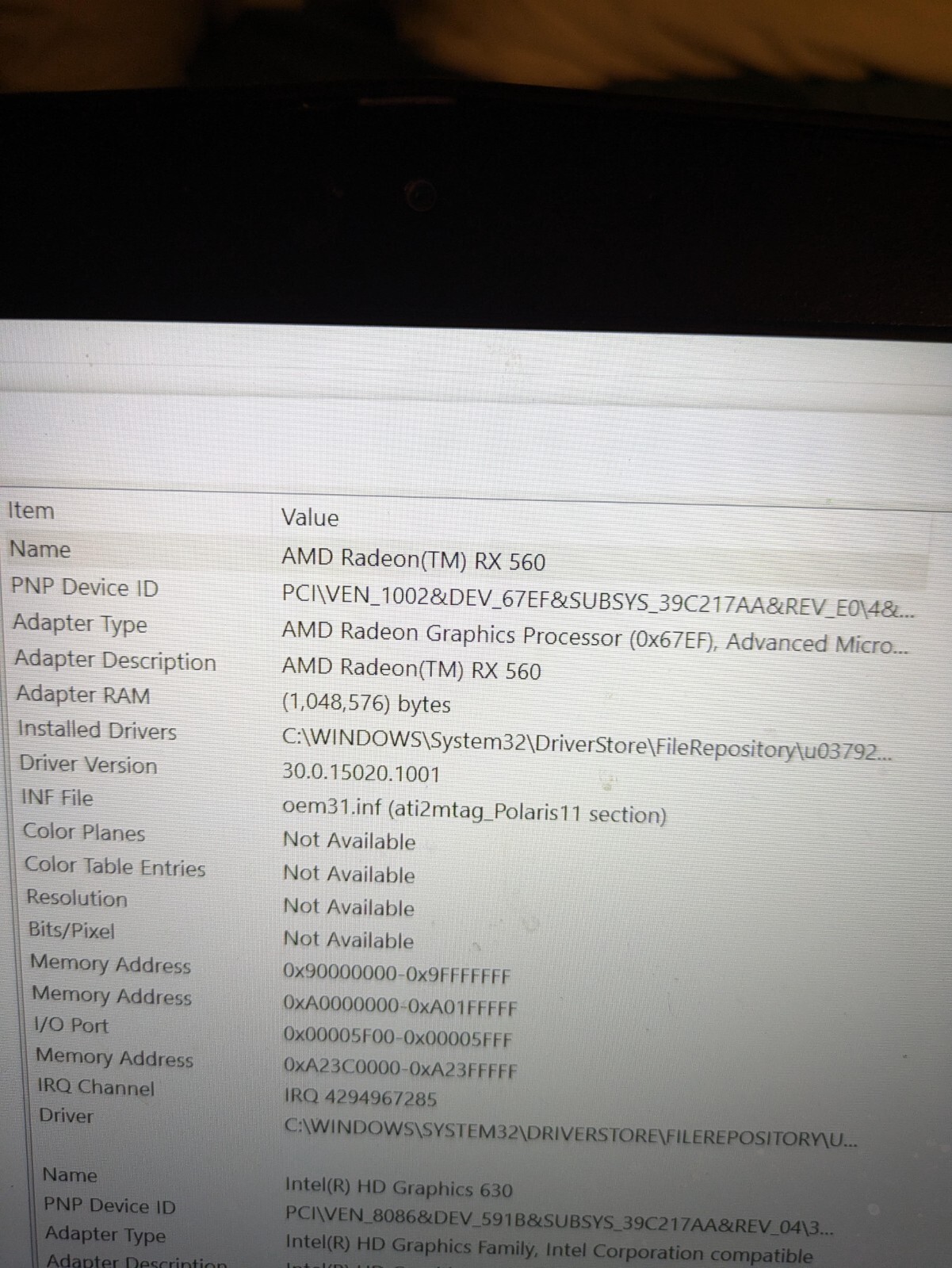 Lenovo Legion Y520 (32 GB Ram, 1TB SSD, AMD Radeon RX560, Intel Core i5-7300HQ)