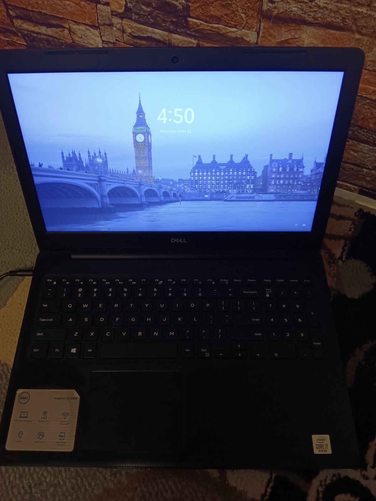 Dell Inspiron 3590 15.6″ Laptop Intel Core i7 10th Gen 12GB RAM 160GB HDD black
