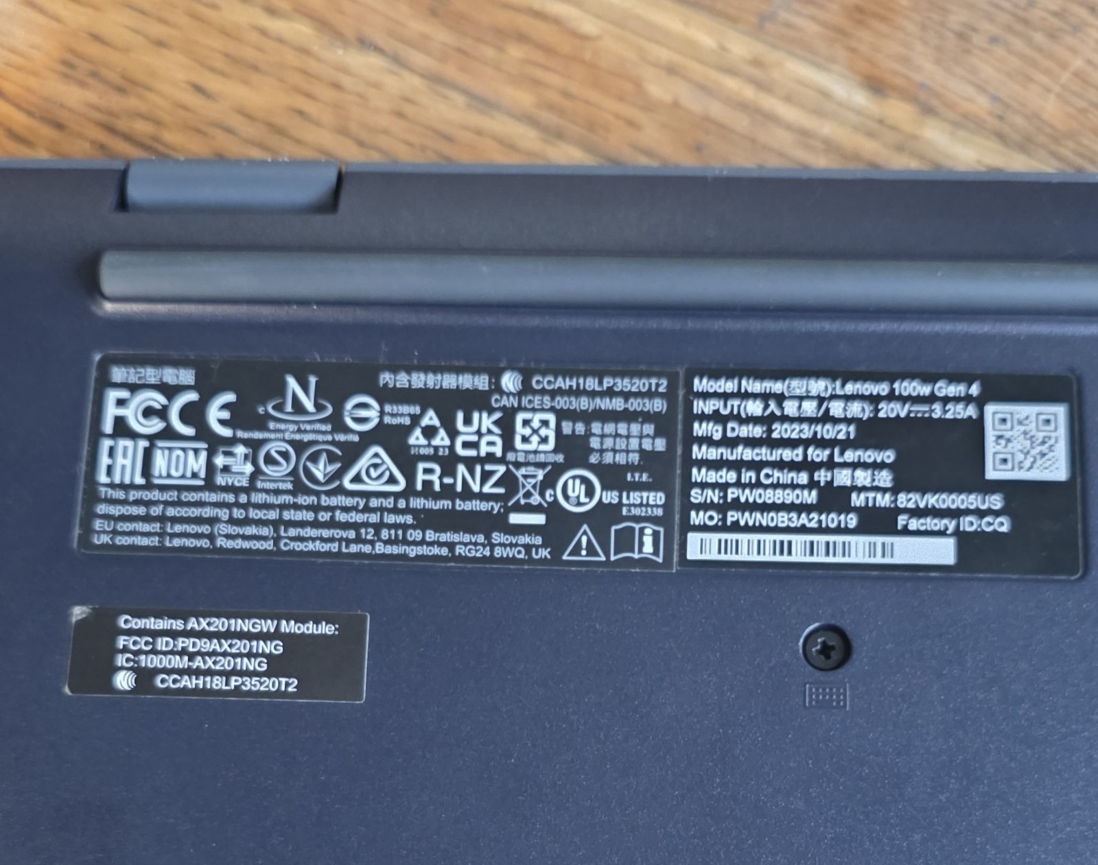 Lenovo 100w Gen 4 11.6″ Intel N100 4GB LPDDR5 119GB SSD, Windows 11 Pro Edu Fast
