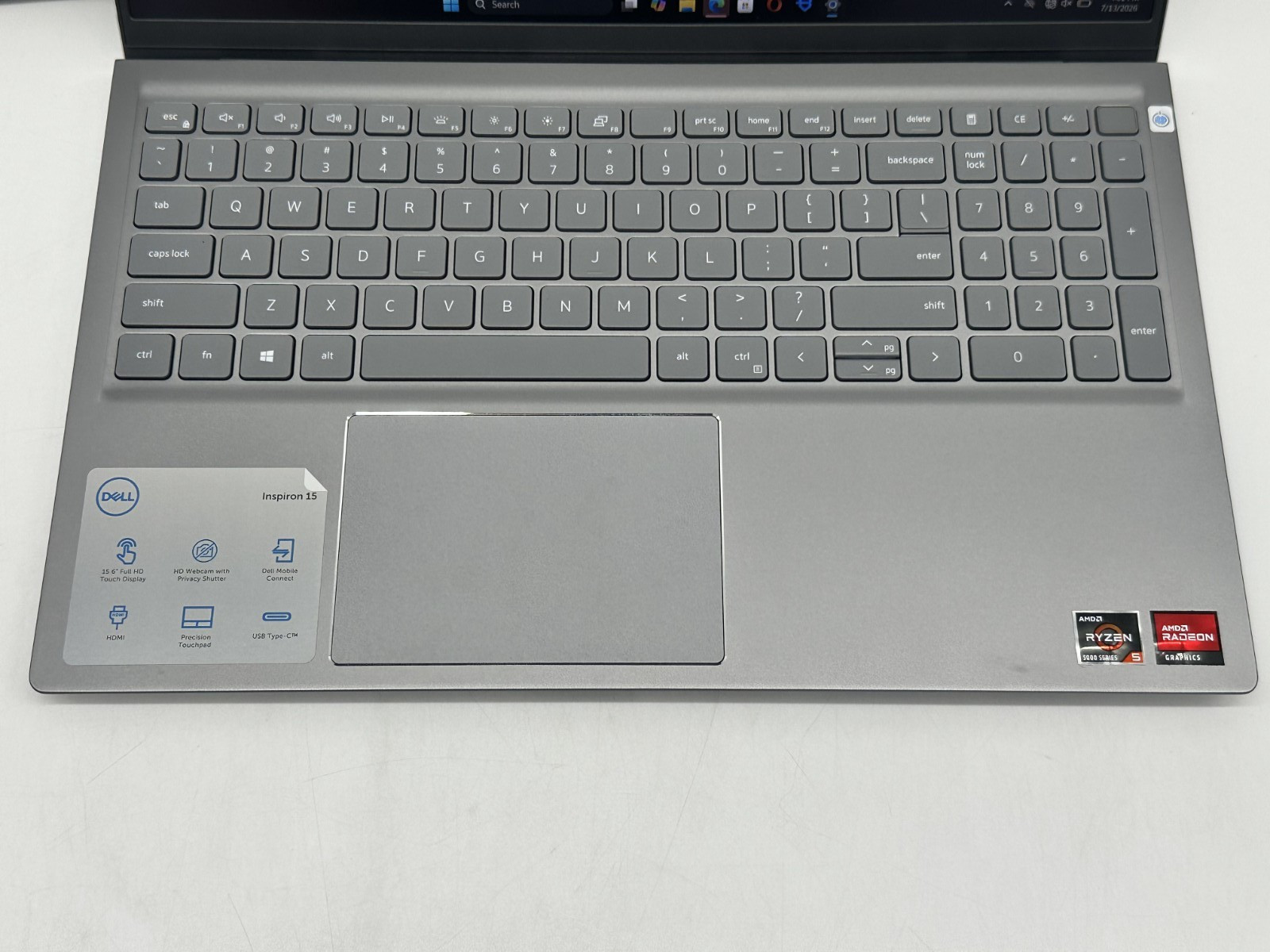 Dell Inspiron 5515 15.6″ FHD Ryzen 5 2.10 GHz 5500U 16GB RAM 512GB SSD Touch