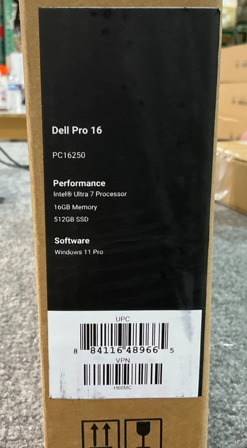 Dell Pro 16 Laptop U7-255V 16GB 512GB BT5.3 WiFi6E 16WU W11P H60MC ✅❤️️✅❤️