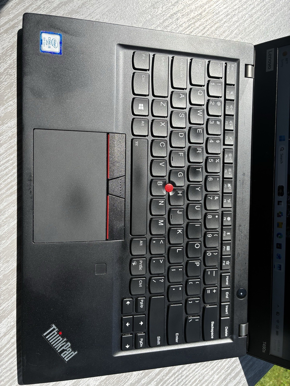 Lenovo ThinkPad T490s 14″ i5-8365u, 8GB RAM, 256GB NVME SSD, Windows 11 (CLEAN)