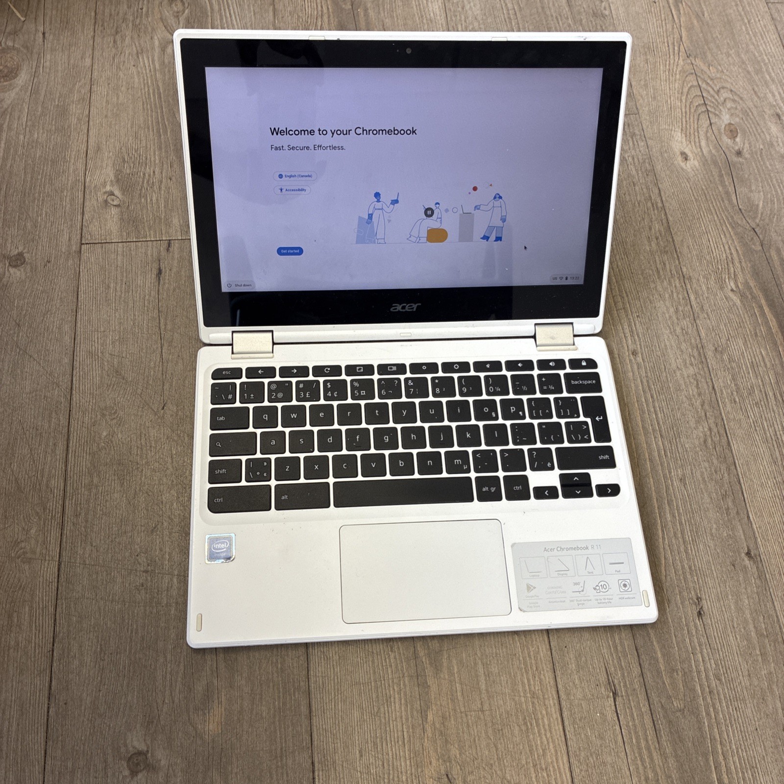 Acer Chromebook R11 11″, Chrome OS, Celeron N3160, 4GB RAM, 32GB eMMC, 2in1 Touc